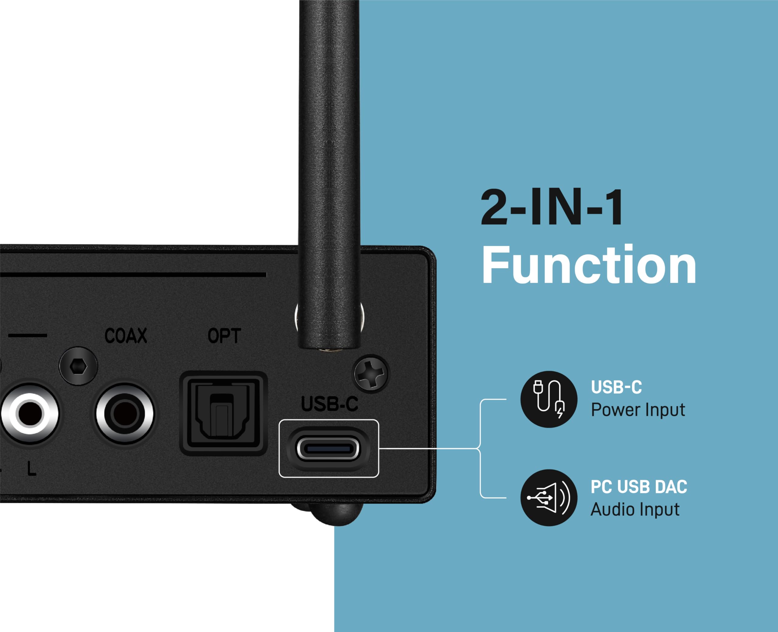 B3 Professional XLR Bluetooth 5.1 Music Receiver with LDAC & aptX HD - High Fidelity ESS DAC Audio Streamer with RCA, Optical & Coaxial Outputs for DJ Equipment, PA Systems & Home Theater Setups - Perfect for Live Performances, Studio Recording & Wireless Audio Streaming