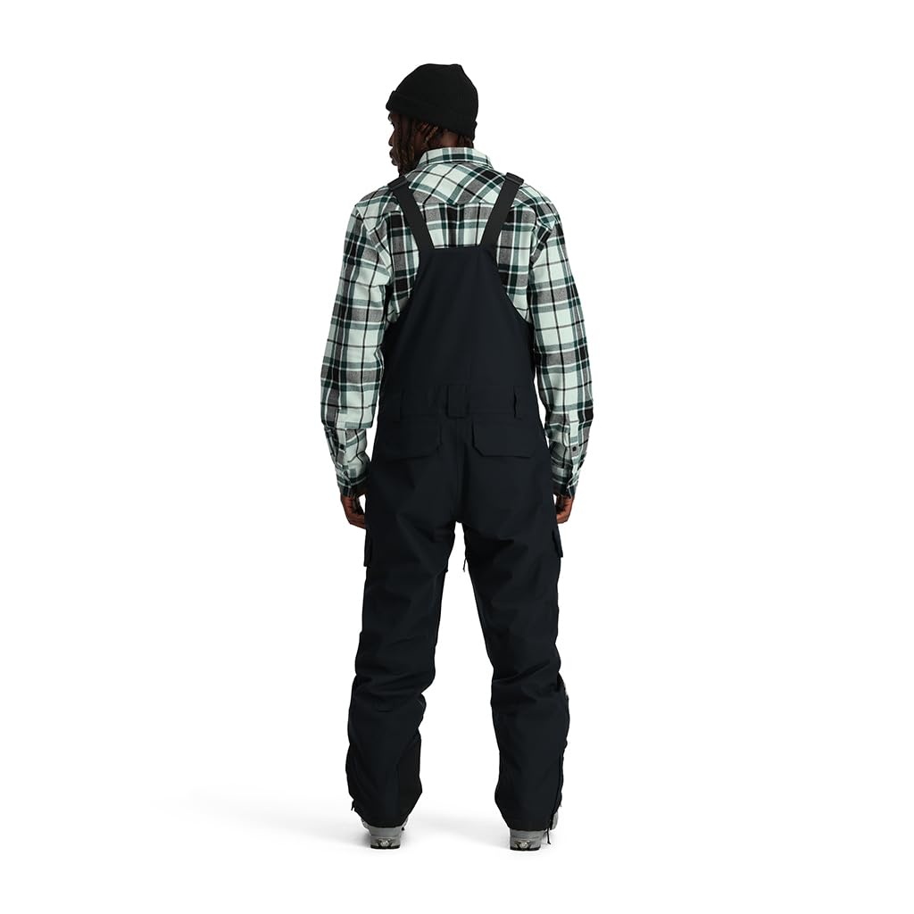 Spyder Men's Terrain Insulated Ski Bib Pants - Waterproof Winter Snowboarding Overalls for Cold Weather Skiing & Outdoor Activities