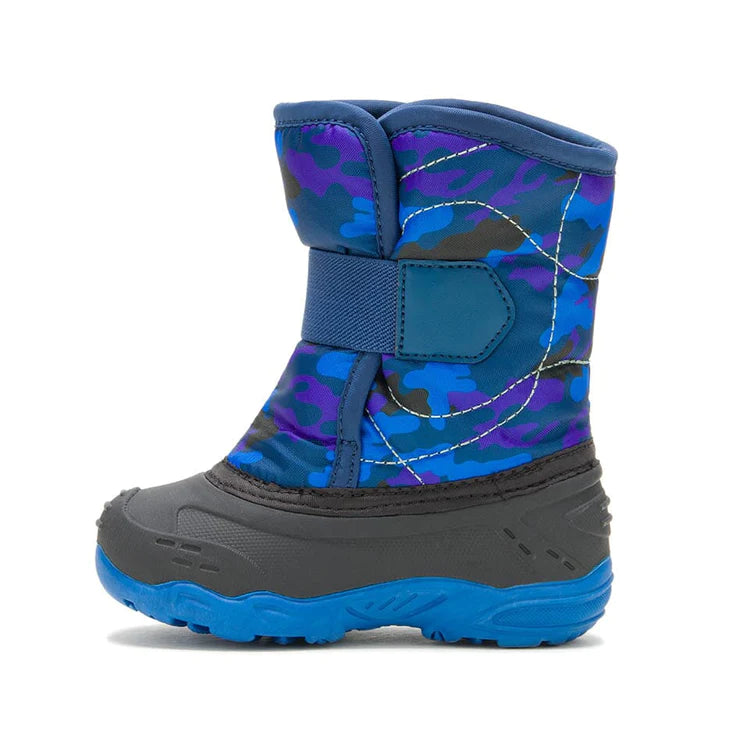 Kamik Blue/Navy Snowbug 6 Toddler Boots - Waterproof Winter Snow Boots for Kids, Non-Slip Warm Shoes for Boys & Girls - Perfect for Snow Play, Sledding & Cold Weather Outdoor Activities