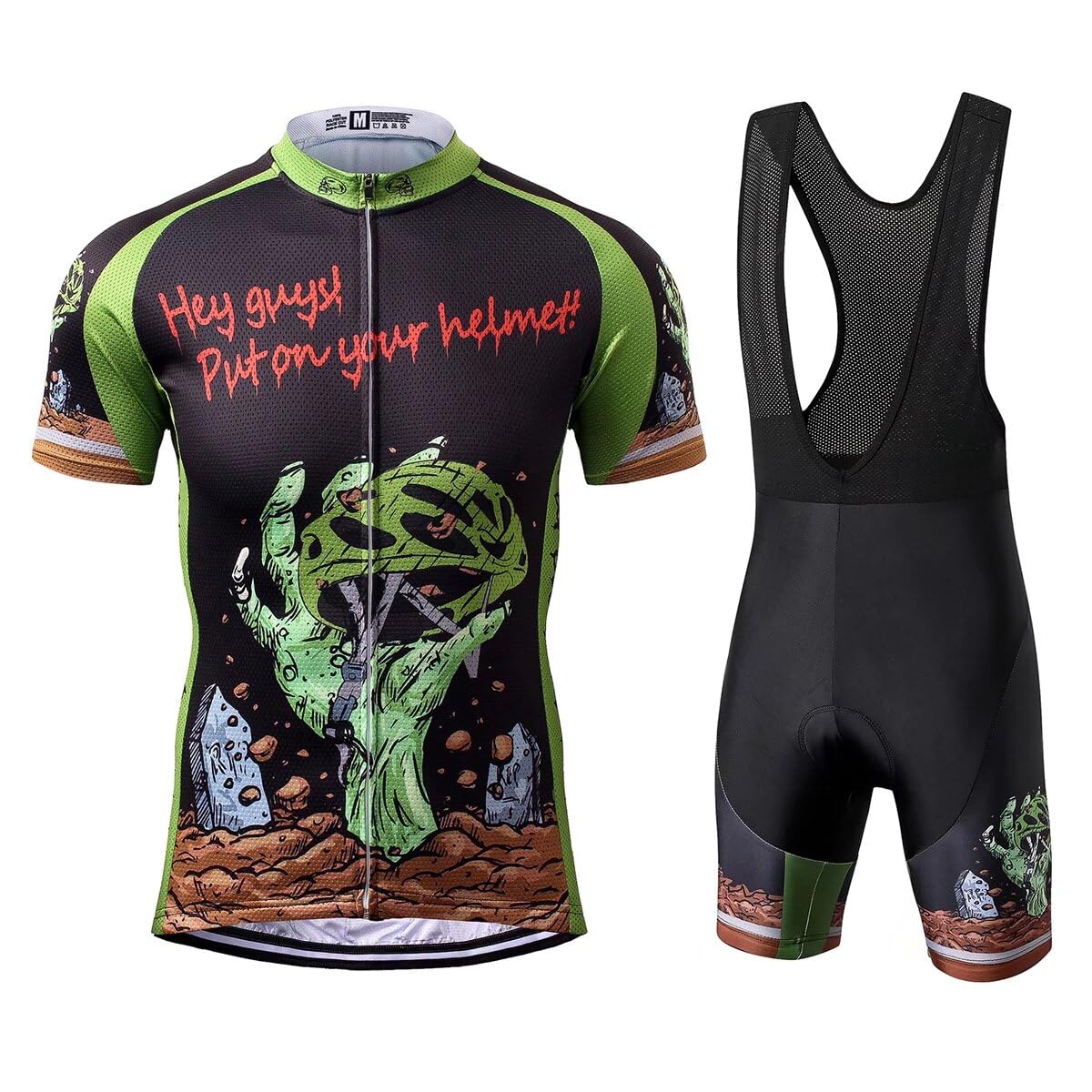 Men's Horror Halloween Mountain Bike Jersey - Thriller Rider Sports Short Sleeve Cycling Shirt for Outdoor Adventures & Scary Rides