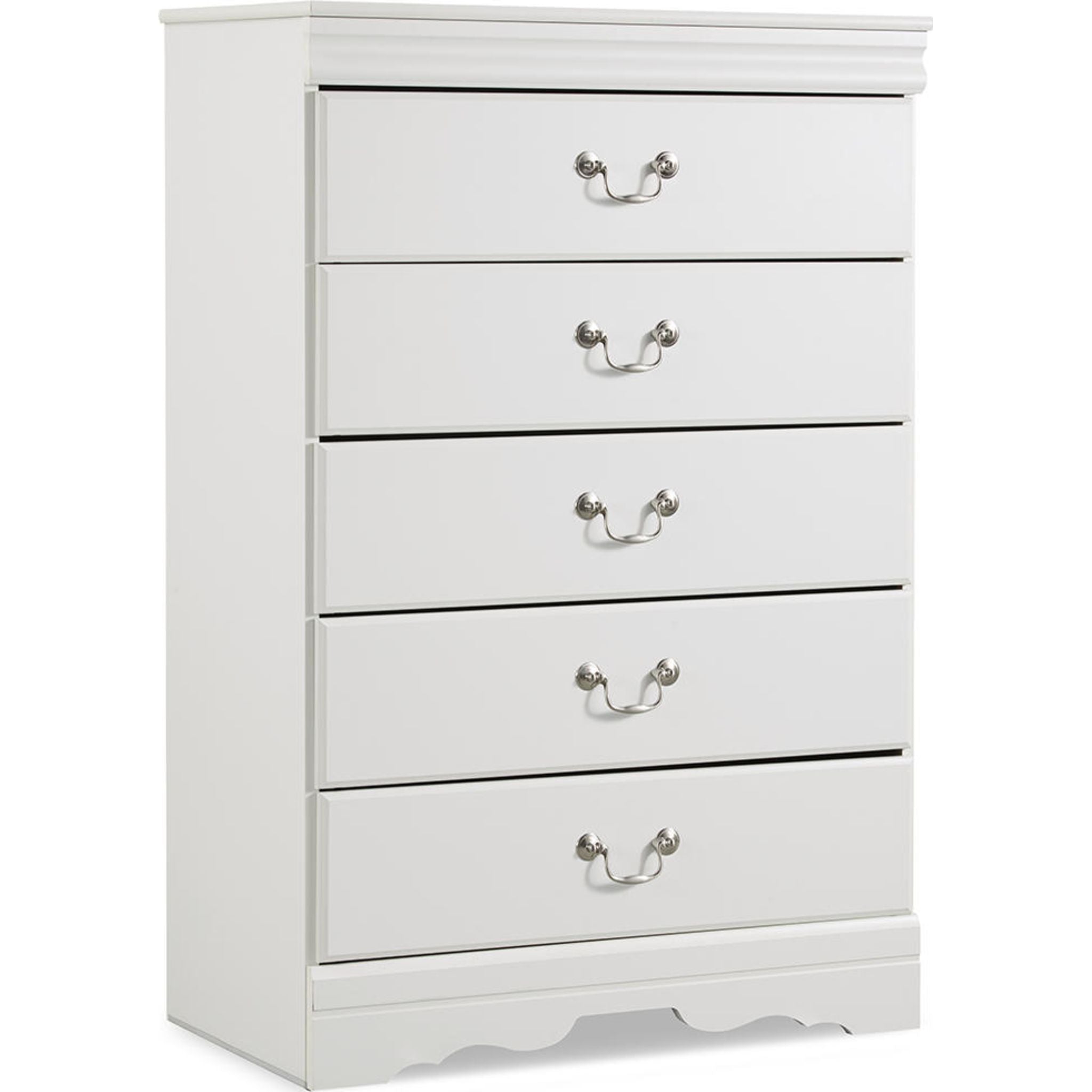 Anarasia White Chest - Stylish Storage Solution for Bedroom, Living Room & Office Organization