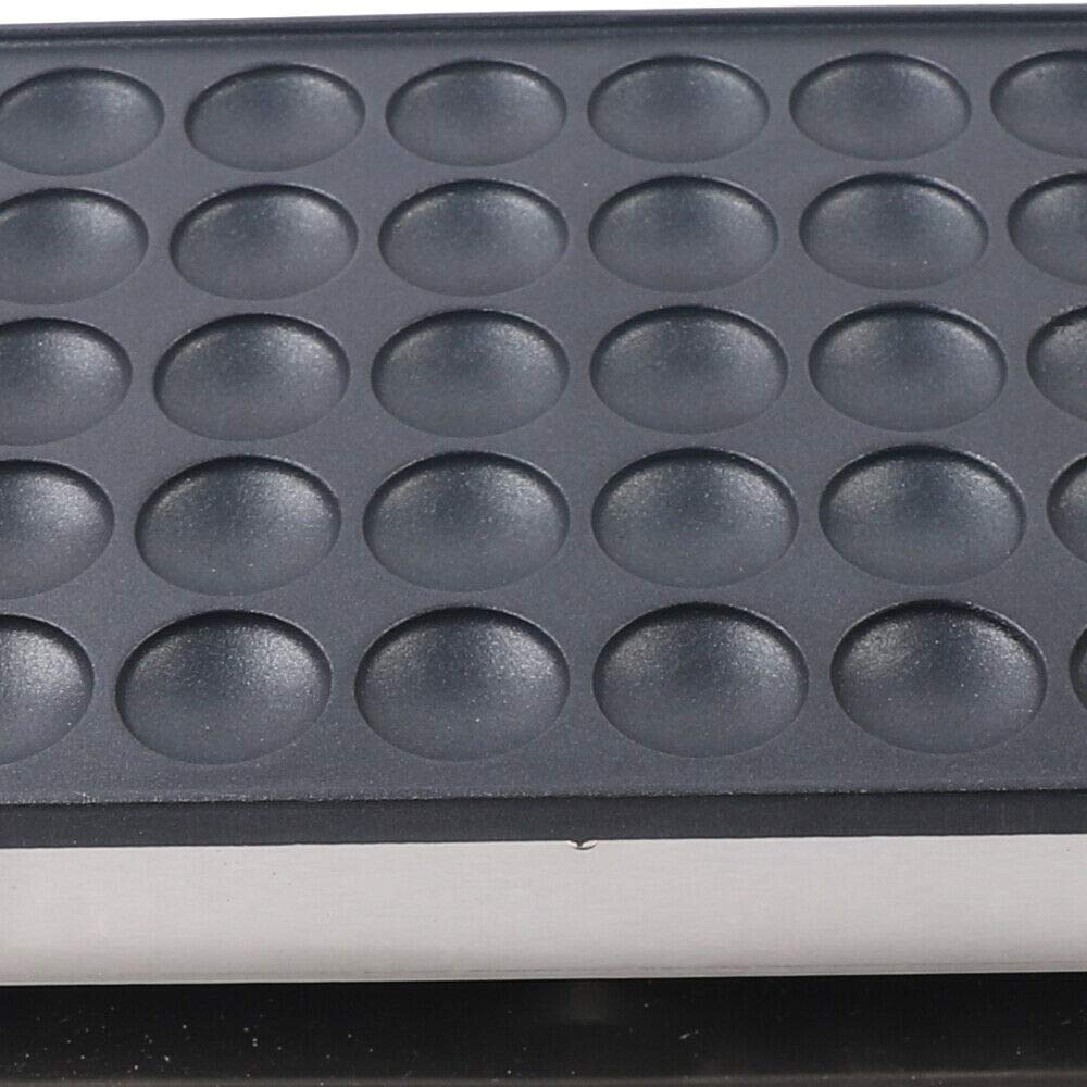 Commercial Dutch Pancake Maker - 50-Hole Electric Griddle for Muffins, Waffles & Dorayaki with Timer & Non-Stick Plates | Perfect for Breakfast Cafes, Food Trucks & Home Cooking (US Stock)