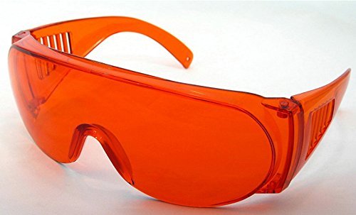 Anti-Fog & UV Protection Safety Goggles for LED Whitening Light Therapy - Red (1pc) - Perfect for Nail Salons, Dental Clinics & Home Gel Manicures