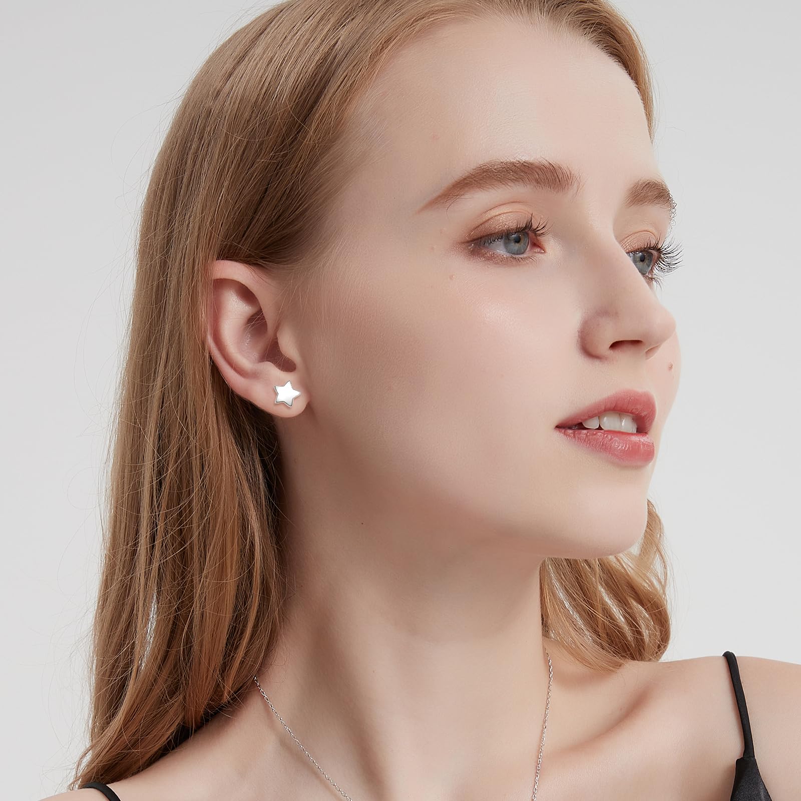4 Pairs Hypoallergenic Star Stud Earrings for Women - Silver & Gold Celestial Jewelry Set for Sensitive Ears | Perfect for Everyday Wear, Gifts & Special Occasions