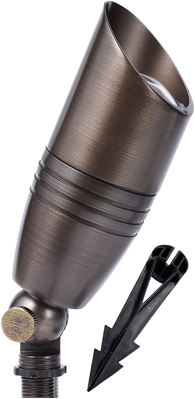 **Outdoor LED Spot Lights - 108W Solid Brass Landscape Lighting for Yard, Garden, Patio, Pool & Deck | Bright, Durable & Energy-Efficient Security Lighting (Bulb Not Included) | Perfect for Highlighting Pathways, Trees & Architectural Features**