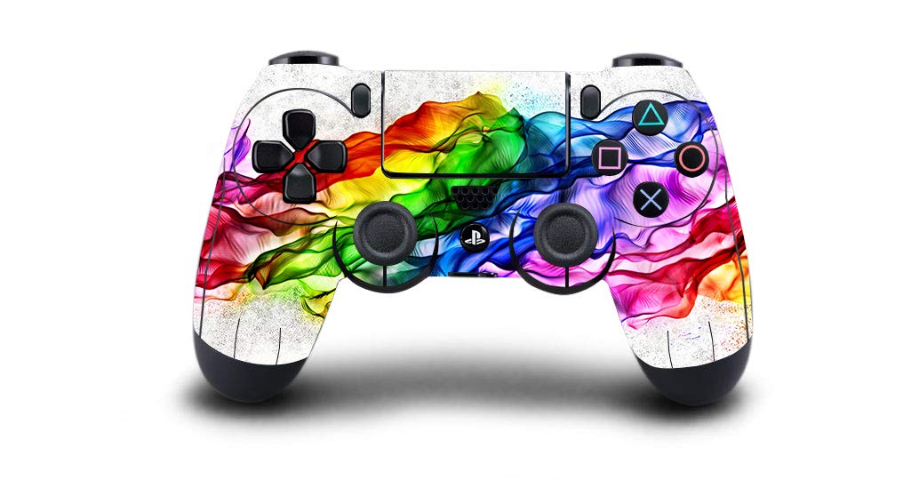 Rainbow Vinyl Skin Decal Cover for PS4 Controller - Full Body Protection, Customizable Design for Gaming Enthusiasts - Perfect for Gaming Sessions, Tournaments & Personalization