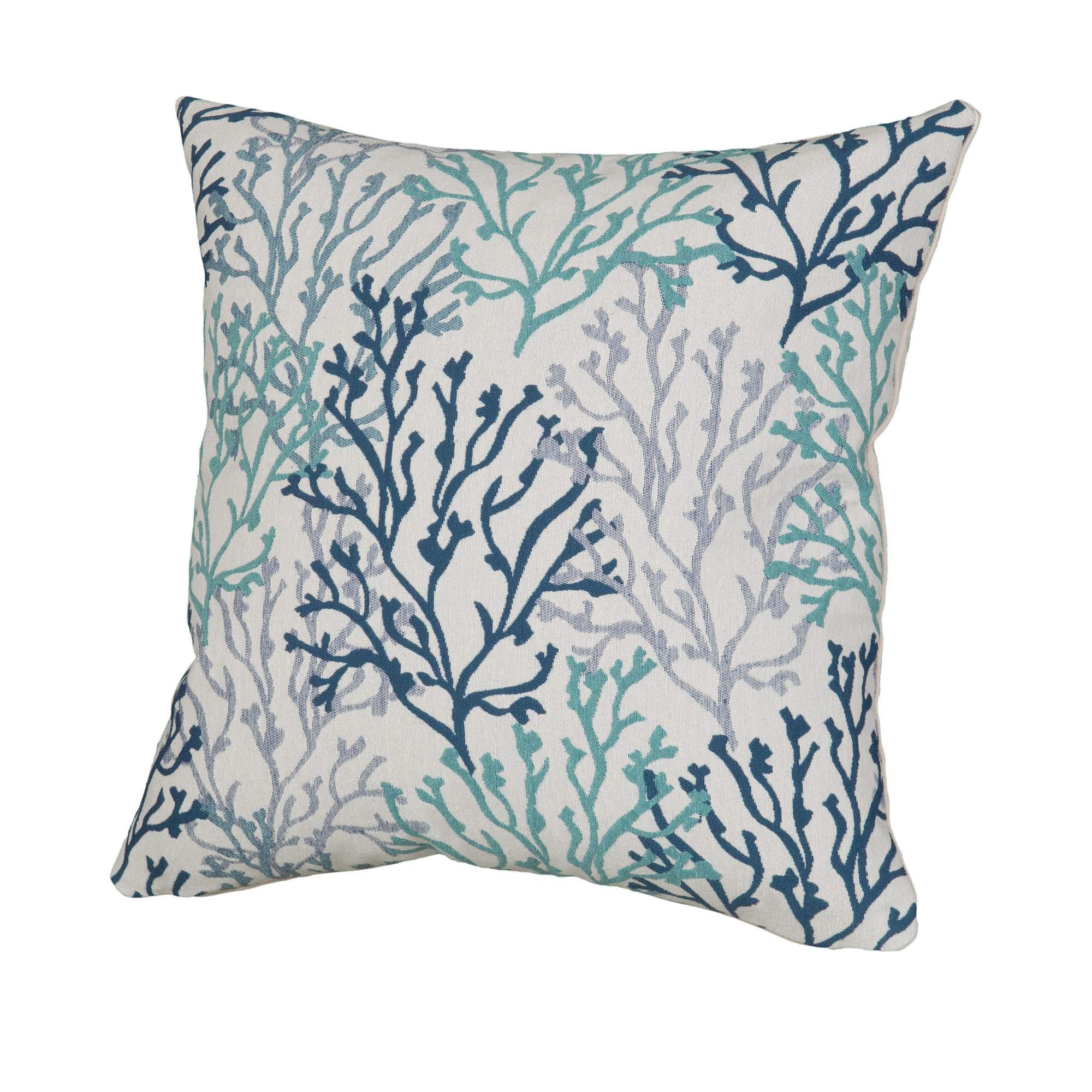 Rennie & Rose Coral Pillow 24x24 Inches - Soft Decorative Throw Pillow for Couch, Bed, Sofa - Perfect for Living Room, Bedroom & Home Decor