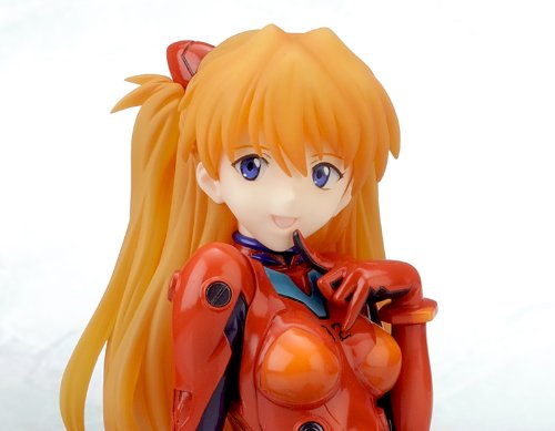 Kotobukiya Evangelion Asuka Langley Plug Suit 1/7 Scale PVC Figure - Anime Collectible for Display & Home Decoration