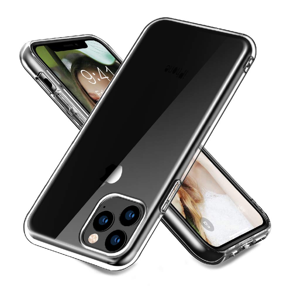 Solimo Premium Silicone Clear Back Cover for iPhone 11 Pro - Slim Protective Case with Scratch Resistance | Perfect for Everyday Use, Office & Travel Protection