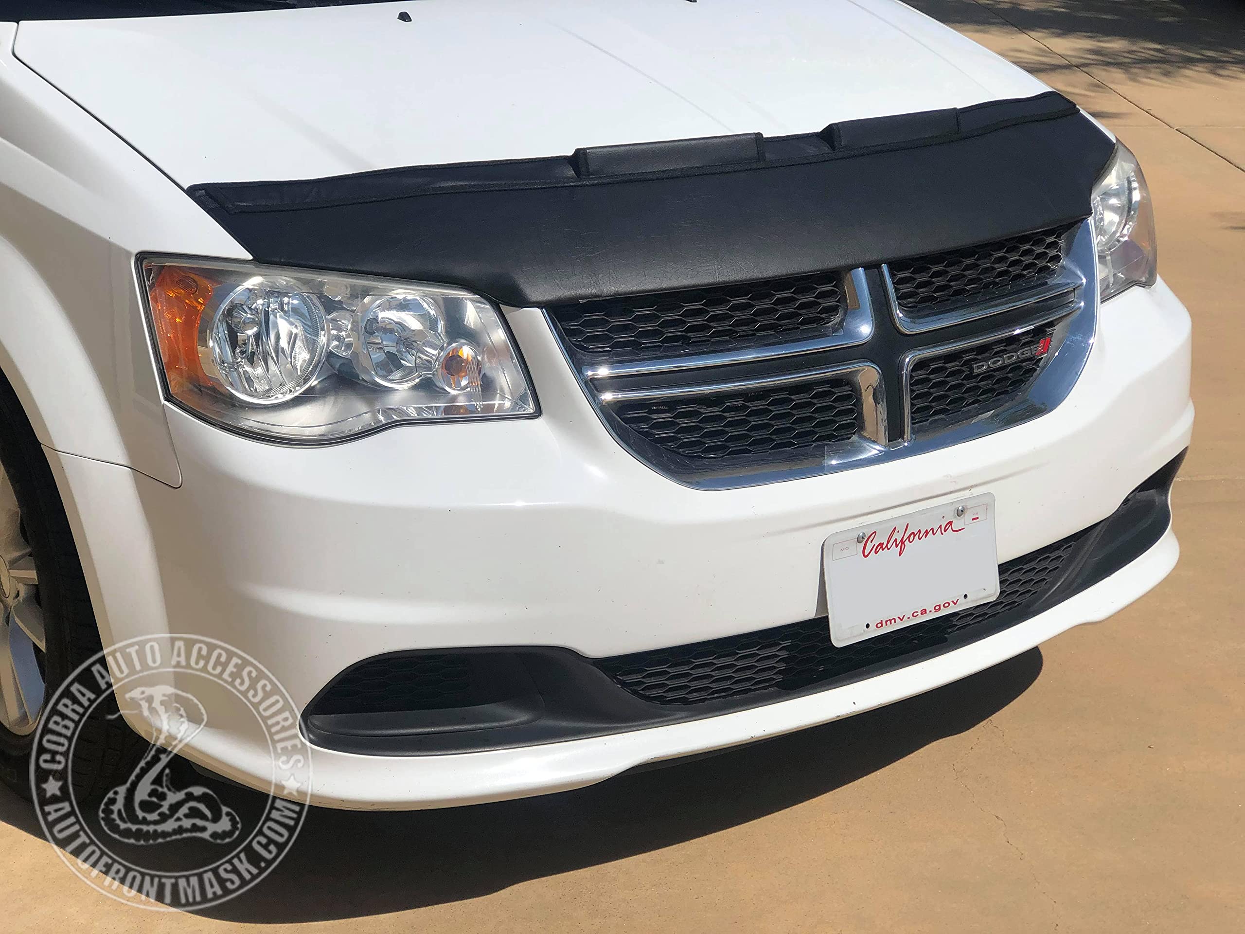 Car Hood Bra Cover for Dodge Caravan 2011-2020 | Protective Bonnet Mask | Perfect Fit for 2011-2020 Models | Ideal for Road Trips & Car Protection