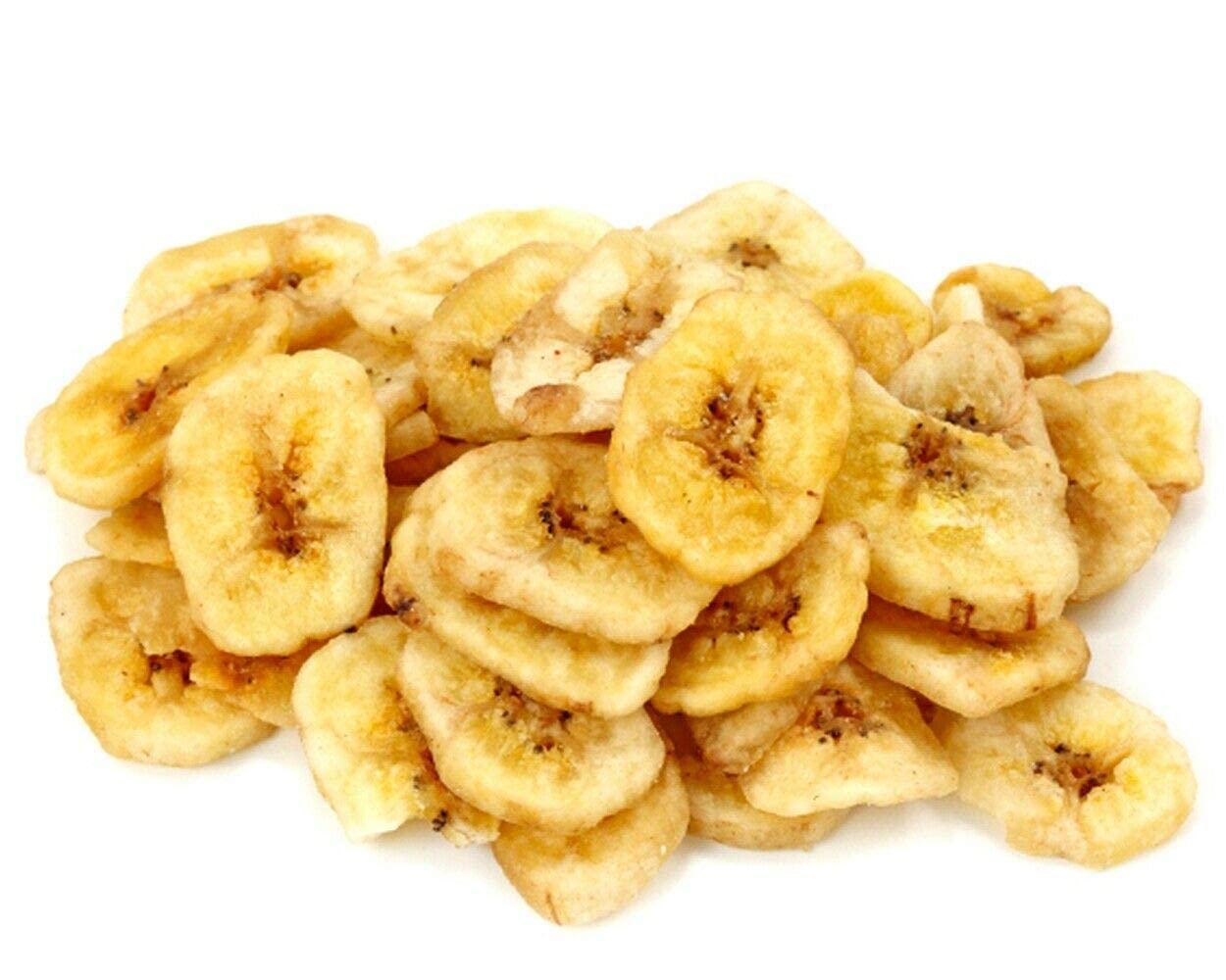 Bulk Sweetened Banana Chips 10 Pound Wholesale Box - Crunchy Dried Banana Snacks for Baking, Trail Mix & Healthy On-the-Go Snacking