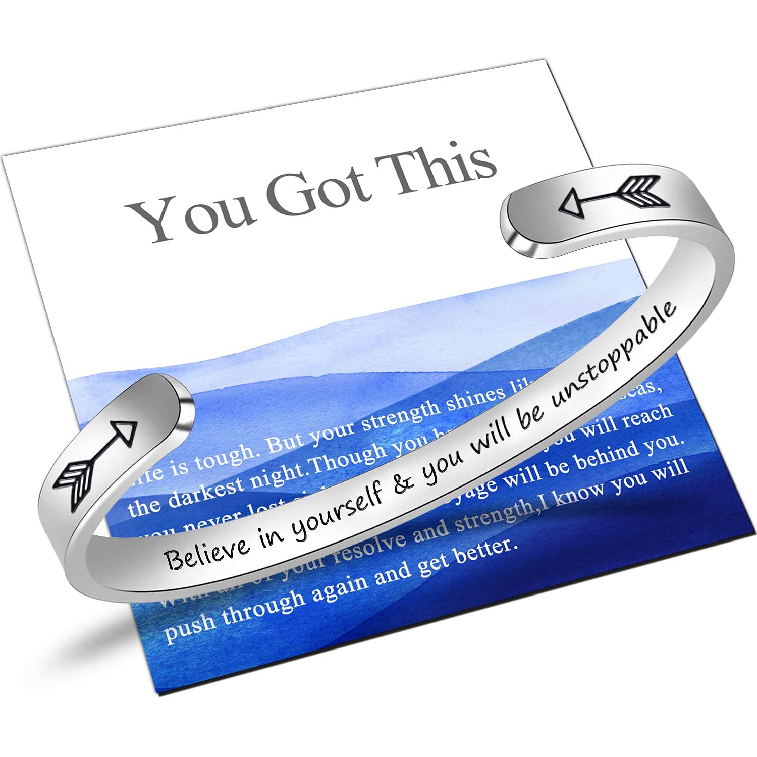 Enni of York Friendship Bracelets for Women & Girls - Inspirational Engraved Cuff Jewelry - Best Friend Gift for Teenage Girls, Sisters & BFFs - Perfect for Birthdays, Anniversaries & Everyday Wear