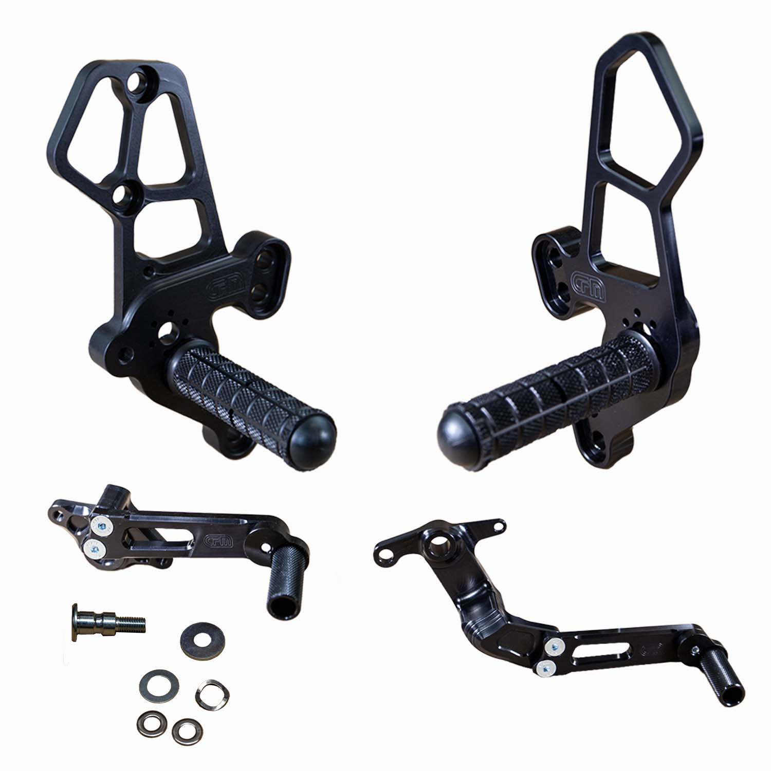 Yamaha XSR900 Rearset Kit with Pedals - Complete Footpeg Set for Improved Riding Comfort & Control - Perfect for Street & Track Racing