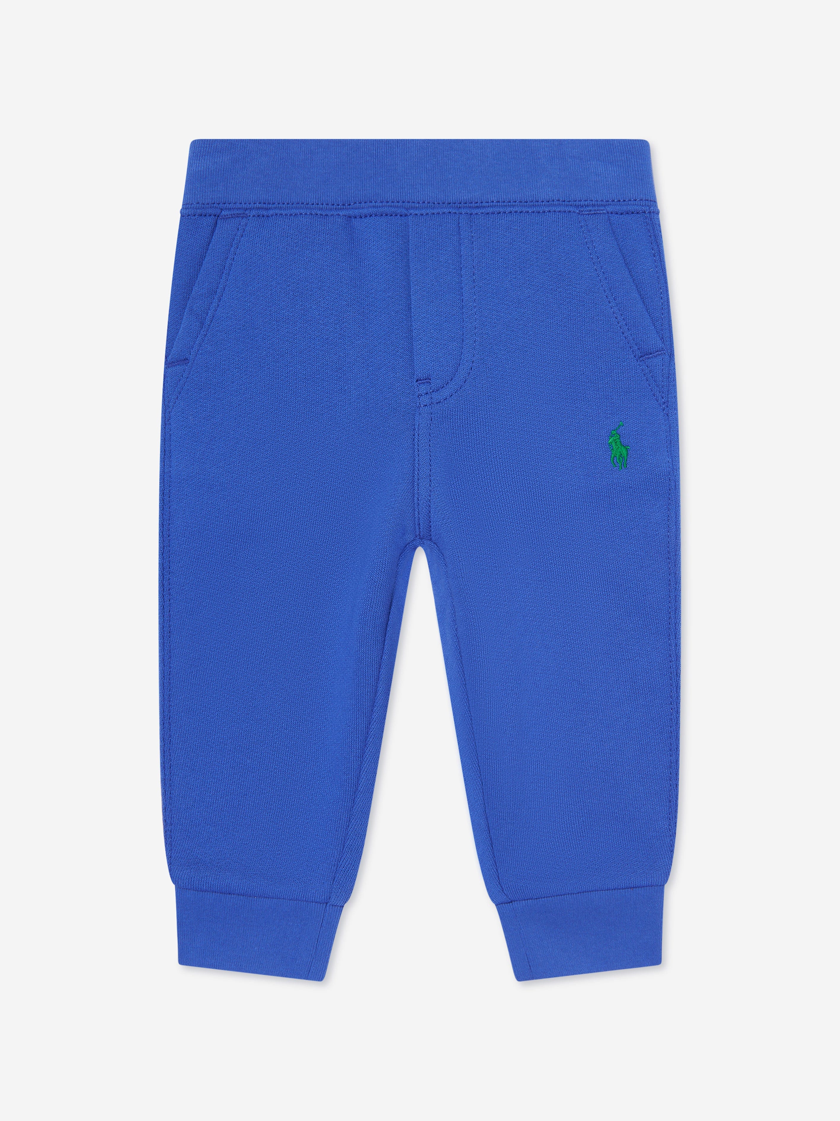 Blue Baby Boys Logo Joggers Pants - Comfortable Cotton Joggers for Toddler Playtime, Outdoor Activities & Casual Wear