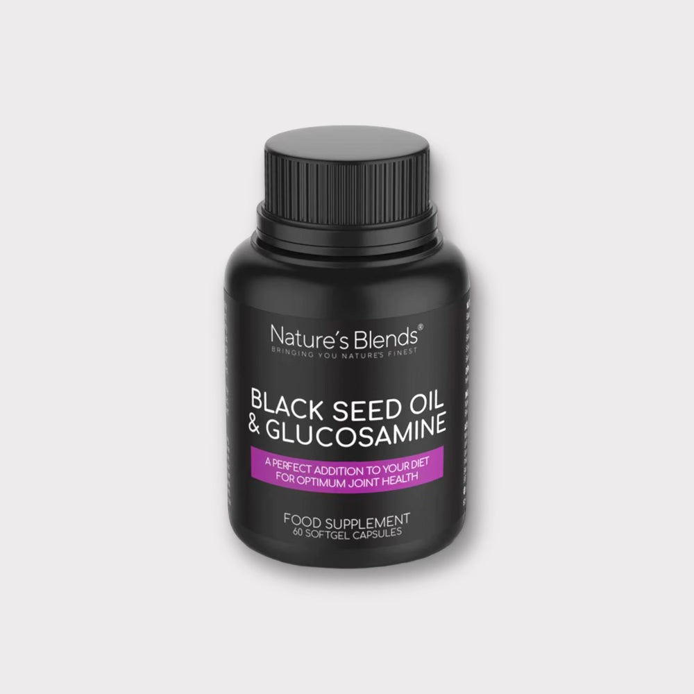 Black Seed Glucosamine Softgels for Joint Pain Relief - Supports Mobility & Cartilage Health - Ideal for Active Lifestyles & Arthritis Support