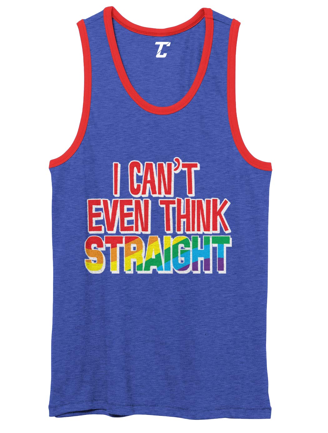 Gay Pride Unisex 2-Tone Tank Top - LGBTQ+ Rainbow Design for Pride Month, Festivals & Everyday Wear