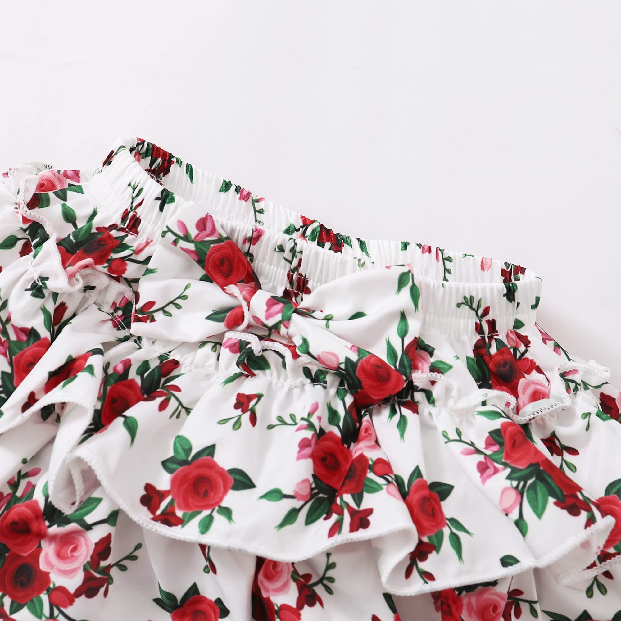 Mioglrie Newborn Baby Girl Clothes - Floral Romper & Shorts Set | Cute Summer Outfits for Infant Girls | Perfect for Playdates, Beach Trips & Family Photos