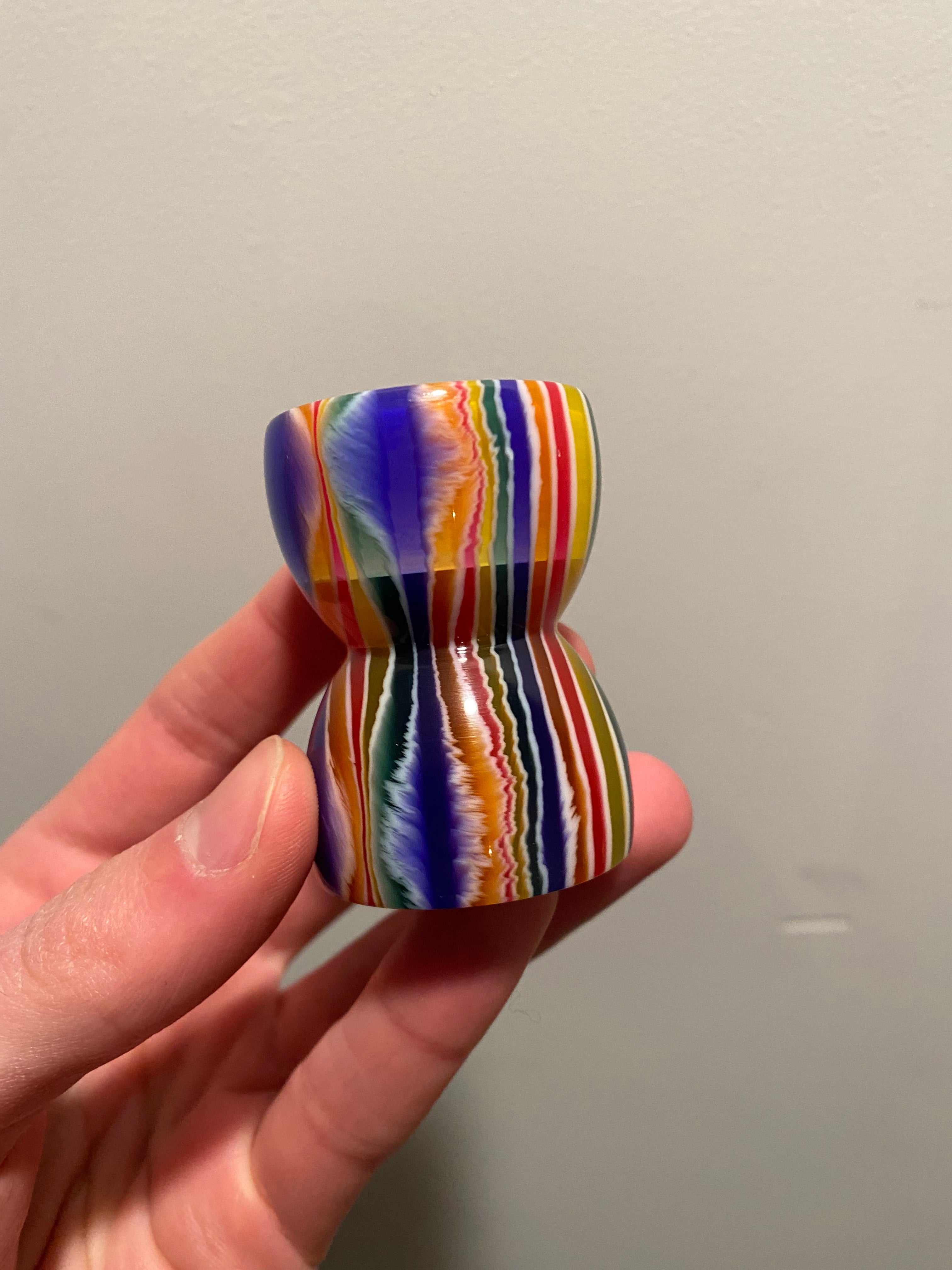 Premium Handcrafted Candy Stripe Shaving Brush Handle - Fits 28mm & 30mm Knots - Perfect for Wet Shaving & Grooming Kits - Ideal Gift for Men's Skincare Routine