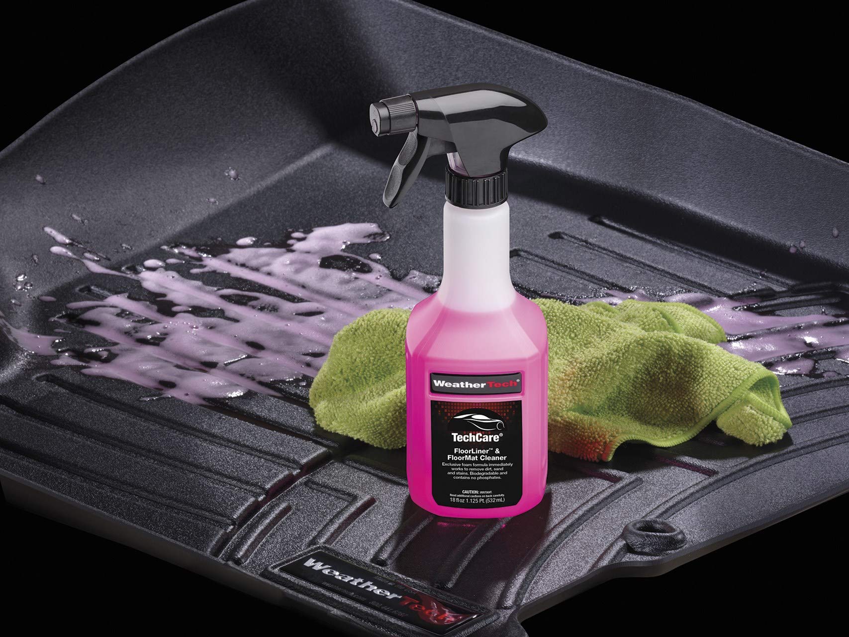 WeatherTech Tech Care Floor Liner & Floor Mat Cleaner - Car, Truck & SUV Interior Protection | Removes Dirt, Stains & Odors | Perfect for Daily Cleaning & Deep Maintenance
