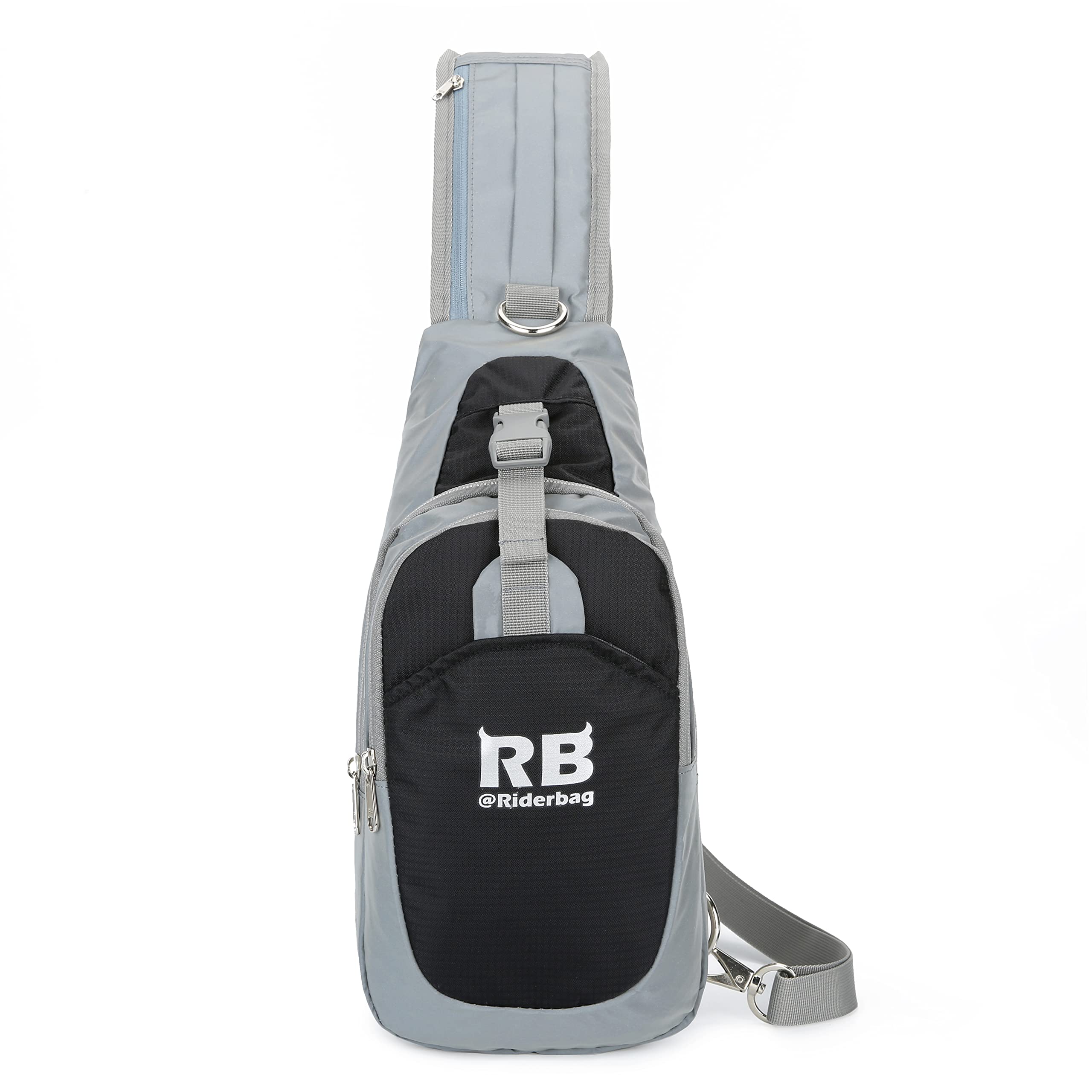 Reflective Crossbody Sling Bag - Comfortable Small Cute Backpack & Shoulder Bag for Travel Essentials - Perfect for Hiking, Commuting & Daily Use