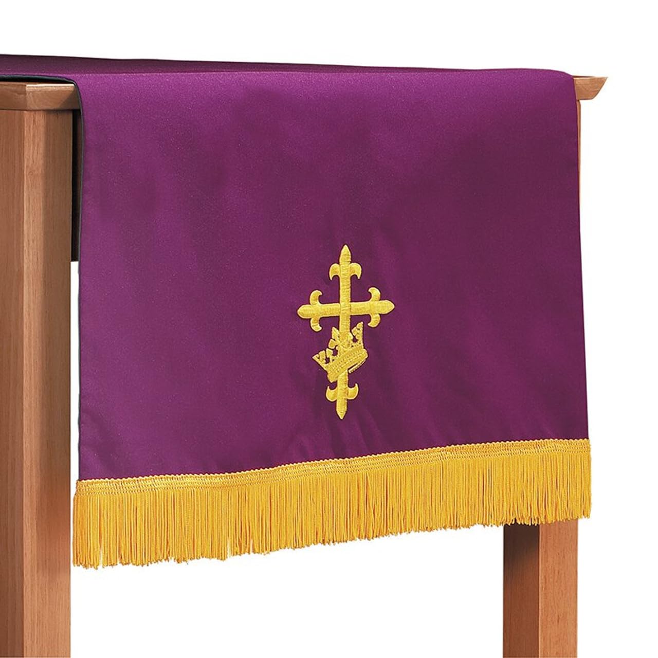 Elegant Purple and Green Table Runner with Tassel Fringe - Perfect for Dining Table Decor, Wedding Reception, and Holiday Party Centerpiece