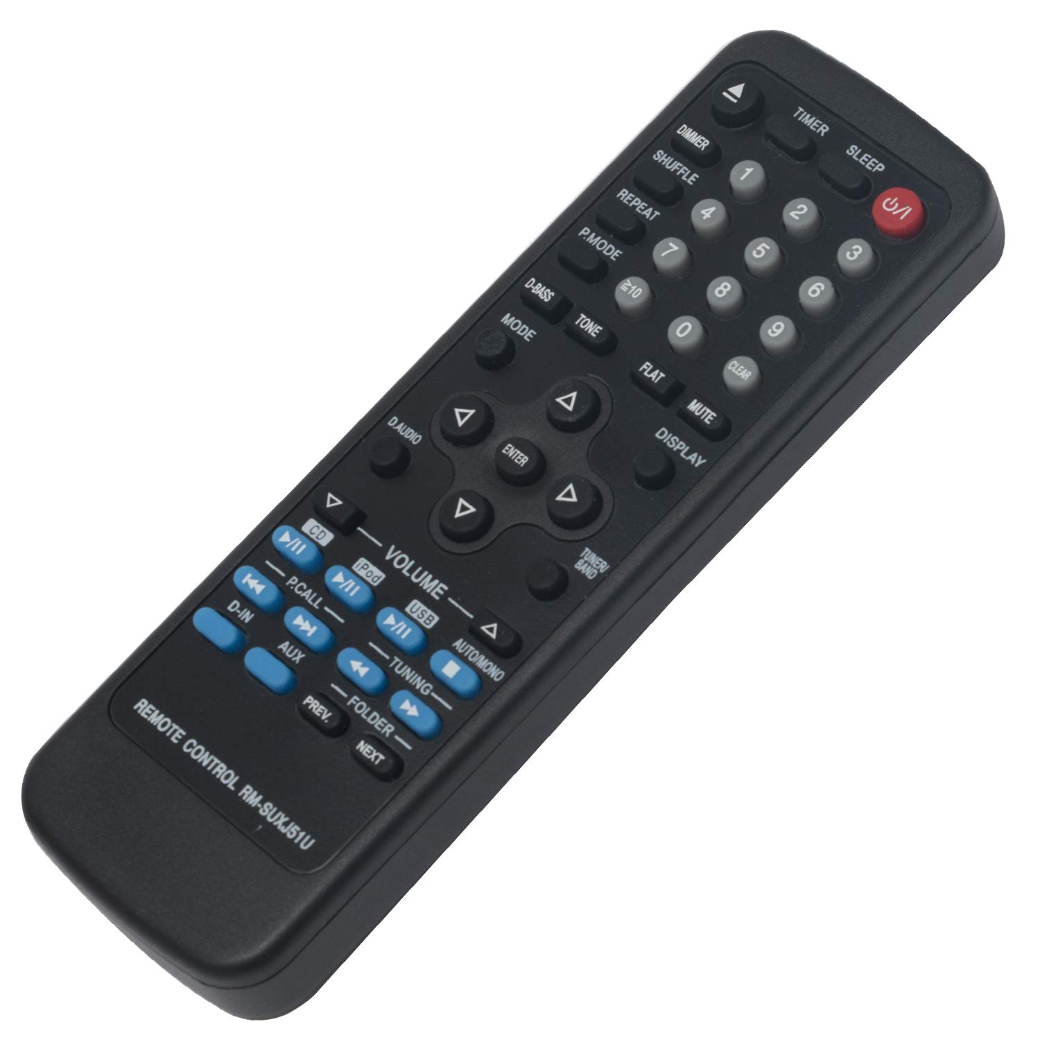 JVC Audio Player Remote Control RM-SUXJ51U Replacement - Compatible with JVC CD, DVD & MP3 Players - Perfect for Home Entertainment & Music Lovers