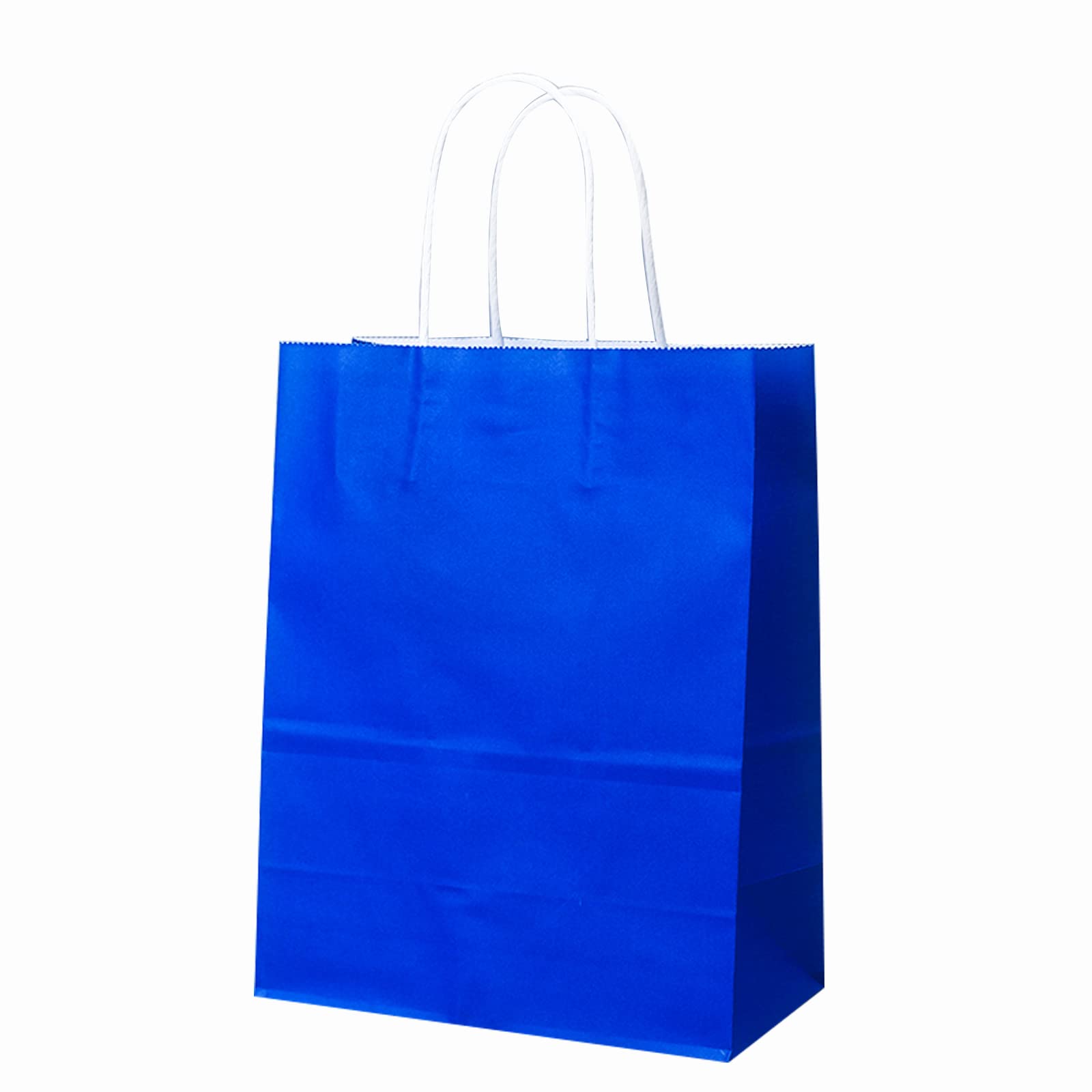 100 Pcs Kraft Paper Gift Bags with Handles - 10x5x13 Inches (26x12x33cm) - Eco-Friendly Retail Packaging for Grocery, Lunch, Fruits, Kids Parties, Holiday Gifts & Arts Crafts - Perfect for Christmas, Birthdays, and Festive Events