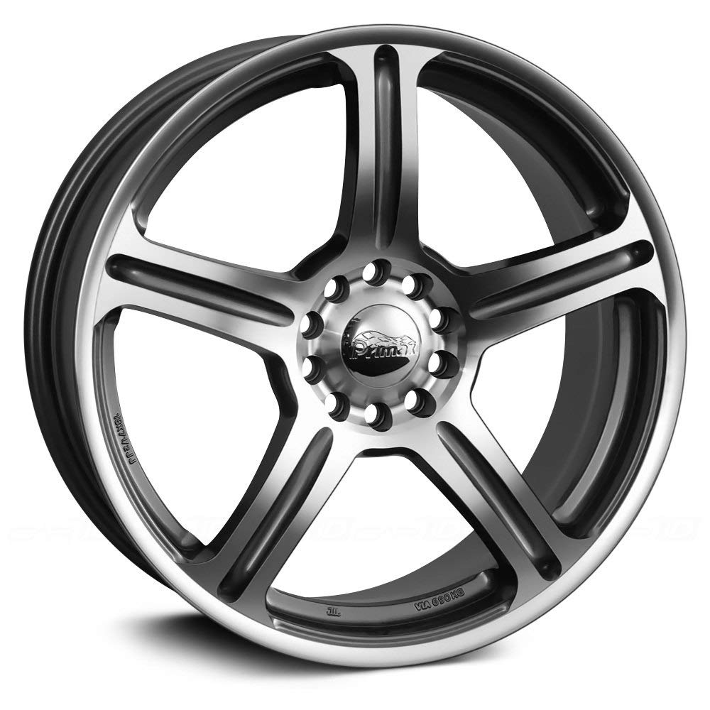 Primax 772 Machined Alloy Wheel 16x7 Inches 5x114.3mm Bolt Pattern - Premium Car Rims for Honda, Toyota, Nissan | Perfect for Street Performance & Custom Builds