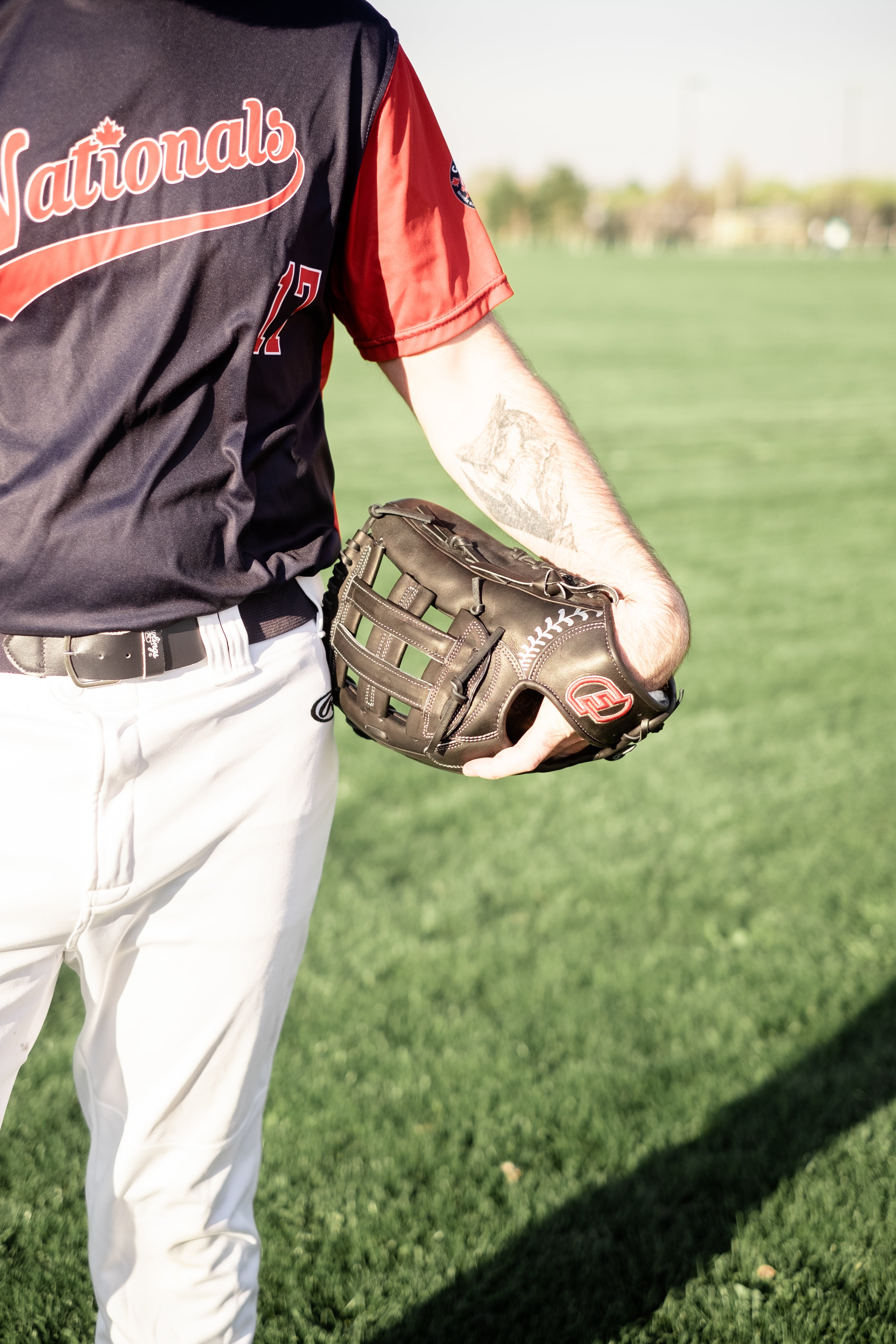 FORCE3 ELITE Series Outfielder's Baseball Glove - Premium Black Leather for High Performance | Perfect for Outfield Training & Competitive Games