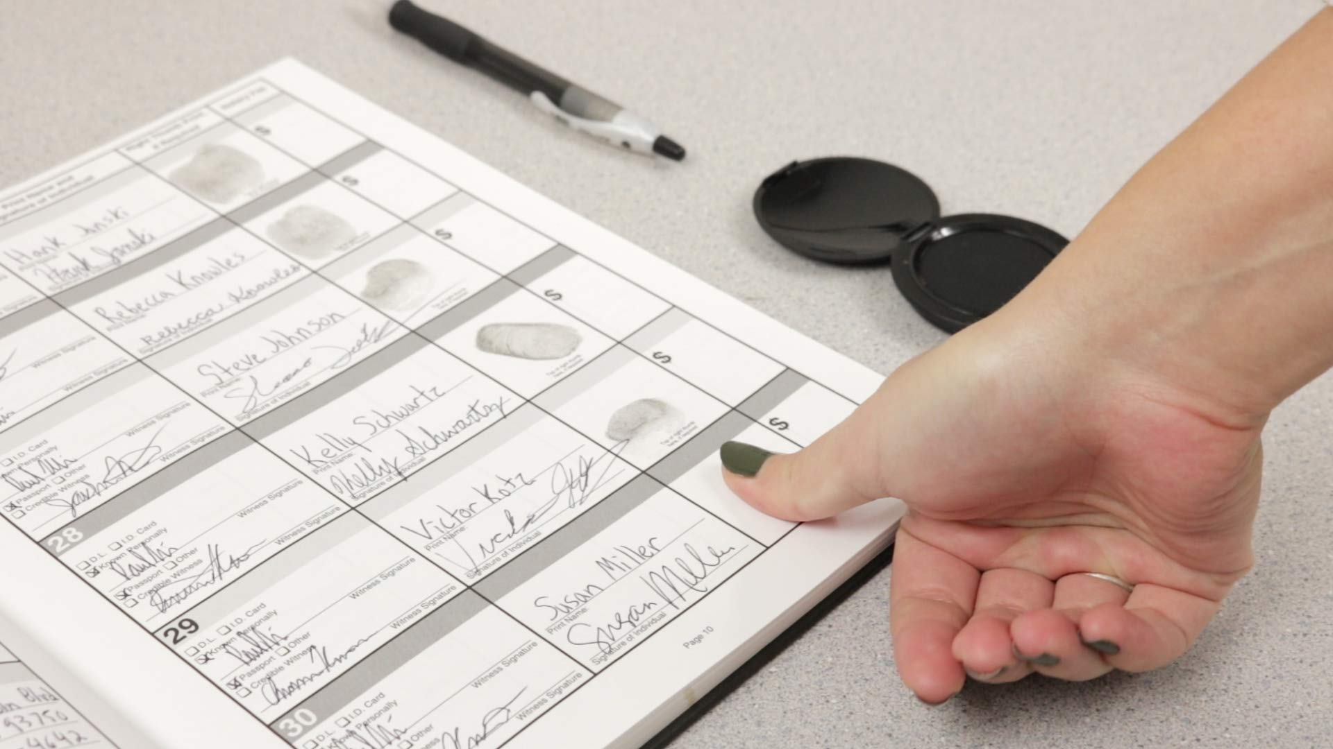 ExcelMark Inkless Thumbprint Pad - Pack of 3 | Fingerprint Kit for Background Checks, Security & ID Verification | Ideal for Offices, Schools & Notary Services