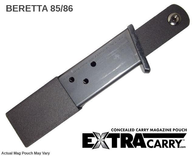 Beretta 85 & 86 .380 ACP 8 Round Magazine Pouch - Concealed Carry & Range Accessory for Pistol Magazines