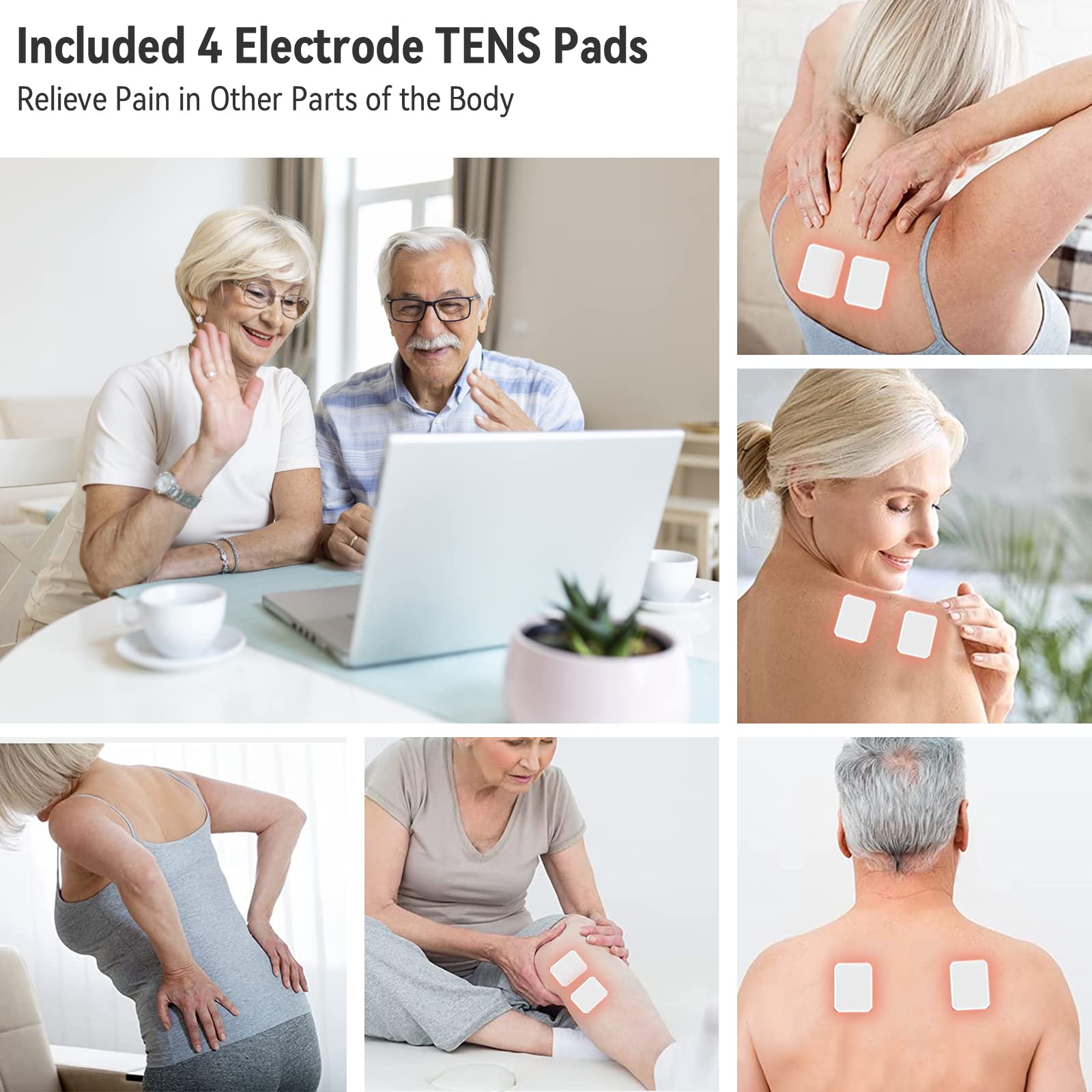 OSITO EMS Foot Massager for Neuropathy & Pain Relief - FSA/HSA Eligible TENS Unit with Electronic Acupuncture - Improves Circulation, Reduces Swelling & Stimulates Muscles in Feet/Ankles - Perfect for Home Relaxation, Diabetic Care & Post-Workout Recovery