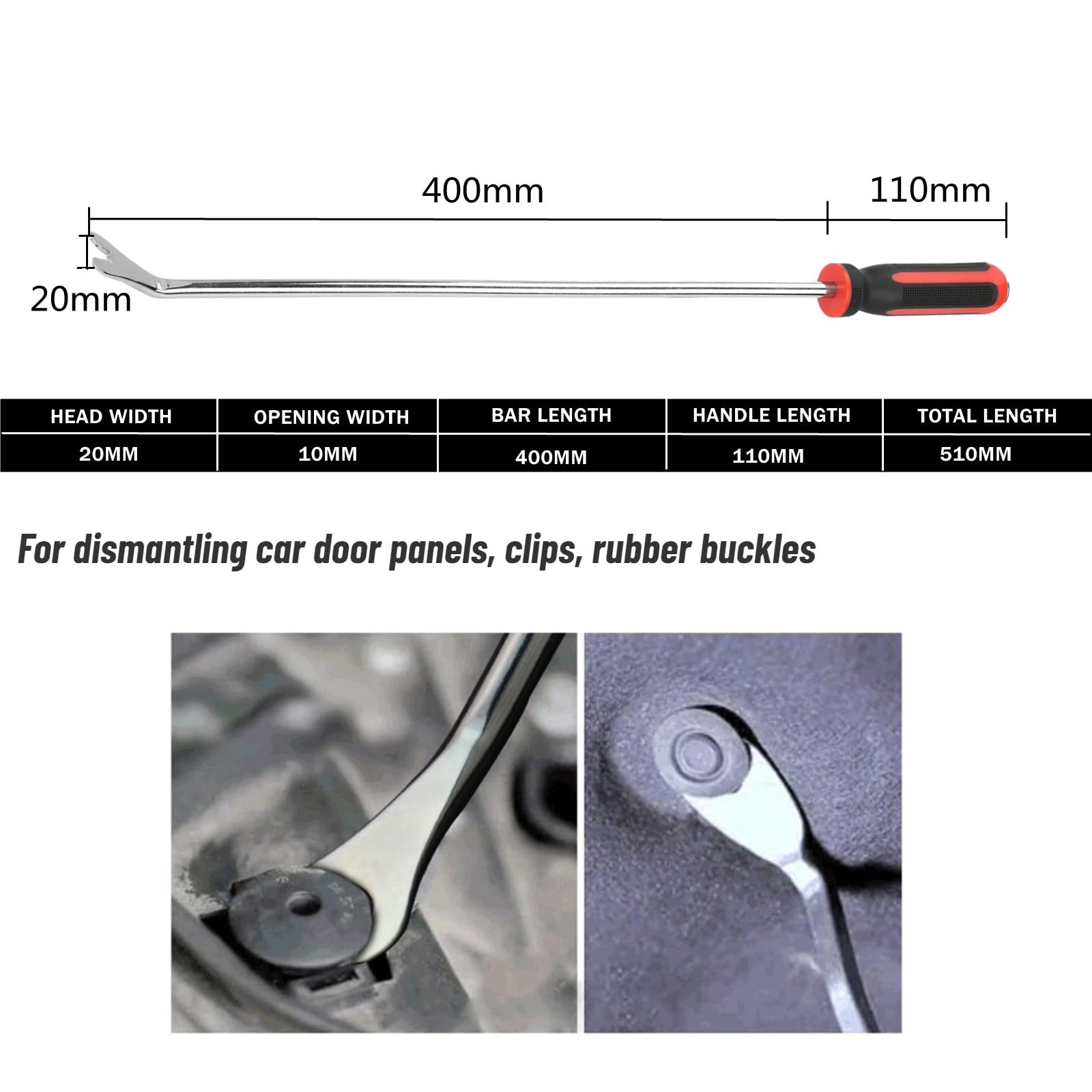 Buckle Trim Screwdriver Removal Pliers - Long Type Car Door Panel Clip Tool for Automotive Repair & DIY Projects