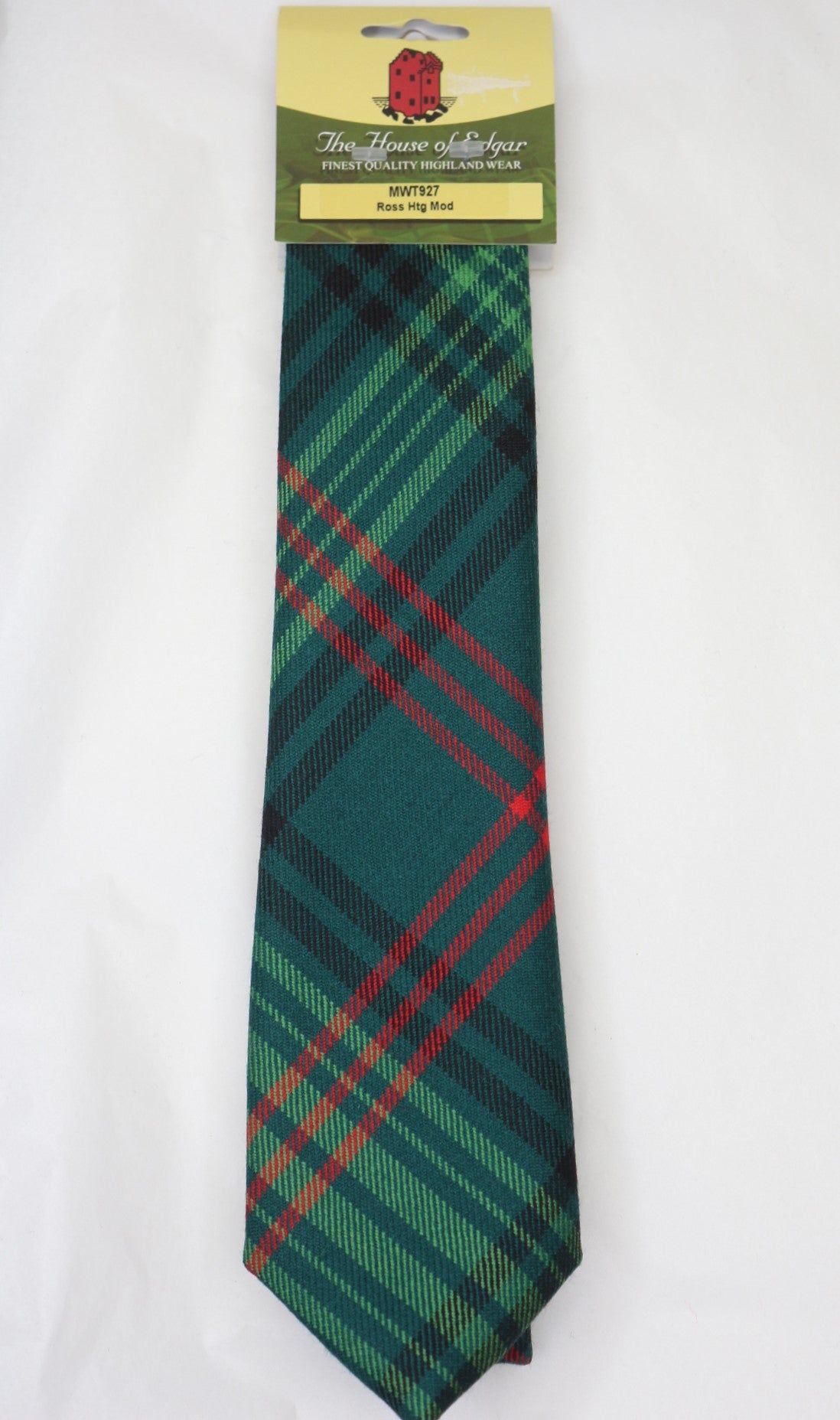 Ross Modern Hunting Tartan Necktie - Classic Scottish Plaid Silk Tie for Men | Perfect for Weddings, Business Meetings & Formal Events