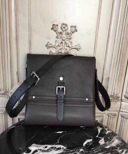 LV Canyon Messenger PM Utah Leather Crossbody Bag in Bleu Marine - Stylish & Durable for Work, Travel & Everyday Use