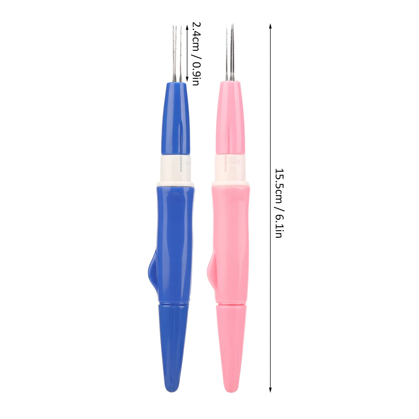 Premium Needle Felting Tool Kit with 3 Felting Needles - Ergonomic Wool Felt Pen Style for DIY Crafting, Patchwork & Tufting - Perfect for Handmade Dolls, Animal Sculptures & Home Decor Projects