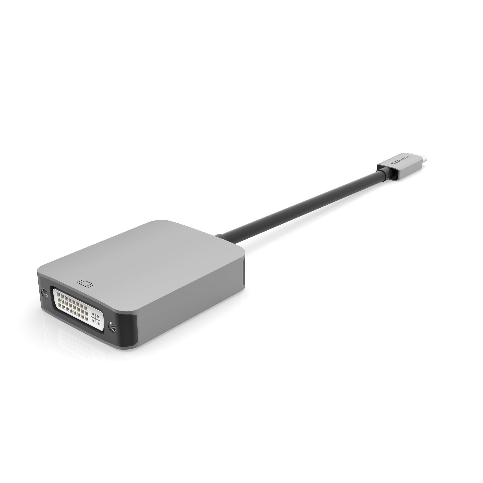 EZQuest USB-C to DVI Adapter | Thunderbolt 3 Compatible | for MacBook Pro/Air, Dell XPS, HP Spectre | Connect Monitor to Laptop for Work & Gaming