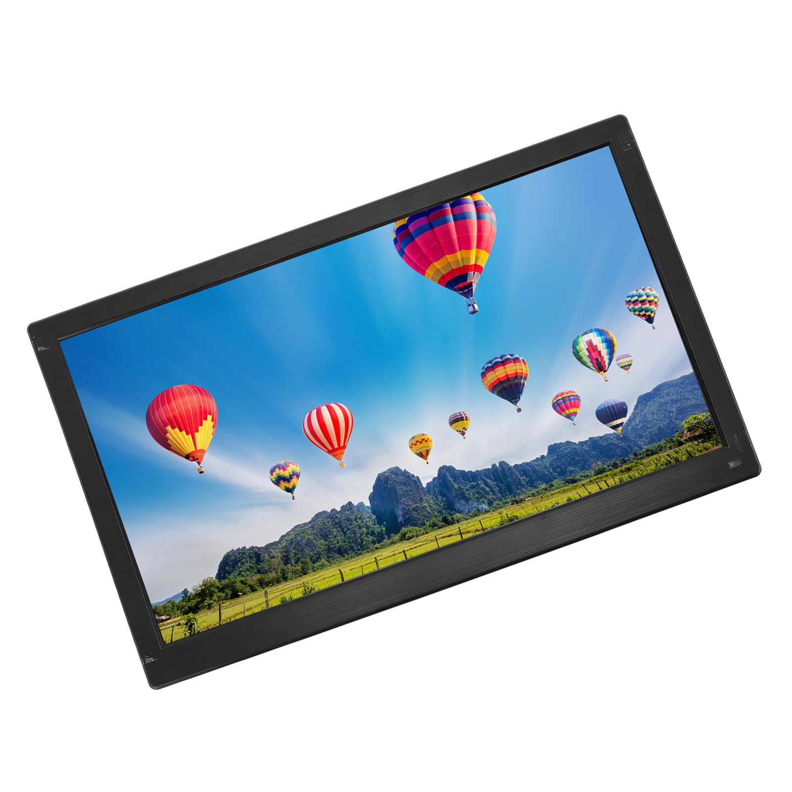 15.6 Inch Portable Monitor Full HD 1080P - USB C HDMI External Screen with Built-in Speakers | BNC AV VGA Inputs | Gaming & Work Second Display for Laptop PC Mac TV | Home Office Travel Entertainment