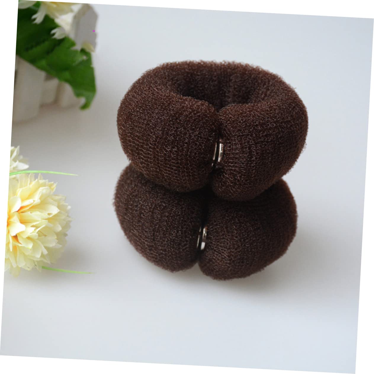 Mikinona 3Pcs Nylon Hair Bun Maker - Ponytail Holder & DIY Hair Styling Accessory - Soft Long Strip Design for Quick & Easy Updos - Perfect for Women's Hair Curling & Long-Lasting Styles (Great for Parties, Weddings & Everyday Use)