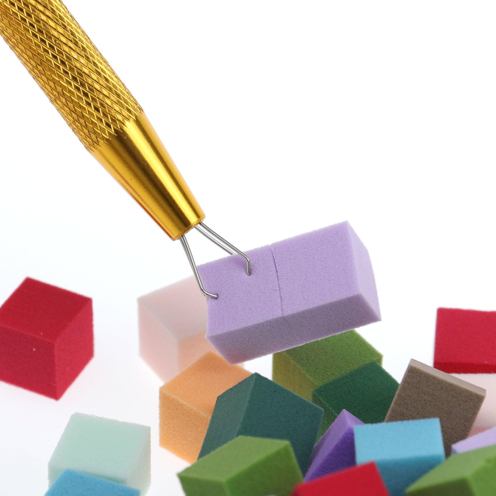 100Pcs Ombre Nail Sponge Set - Professional Nail Art Kit for Aura Nails, Gradient Manicure Tools with Gold Tweezers | Perfect for Salon, DIY Home Nail Design & Professional Nail Artists