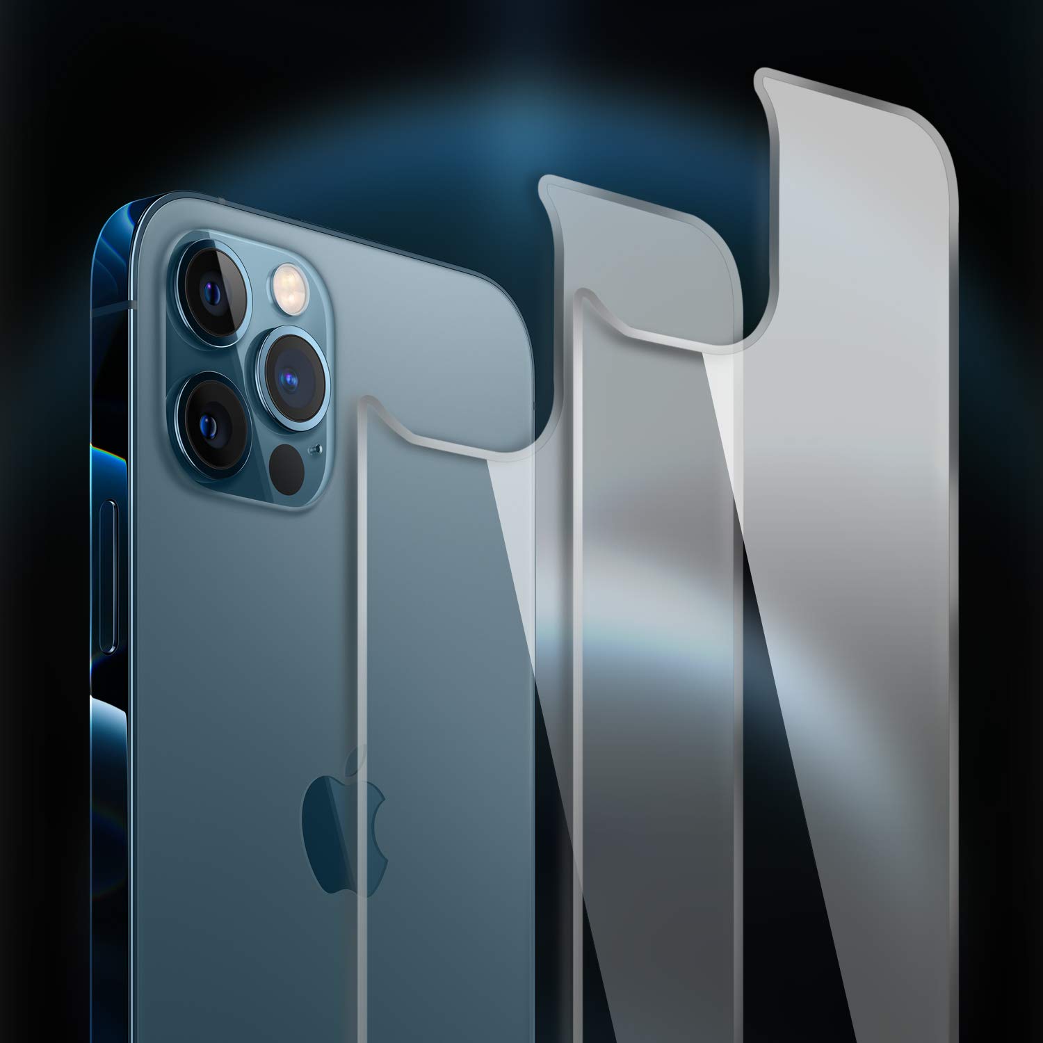 Premium iPhone 12 Pro Max Back Glass Protector [2-Pack] - Tempered Glass Rear Screen Protector with HD Clarity for iPhone 12 Pro Max (6.7 inch) - Perfect for Everyday Protection Against Scratches and Drops