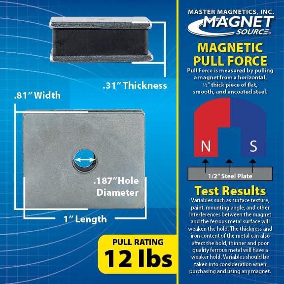 Master Magnetics Ceramic Latch Magnet Assemblies - 1