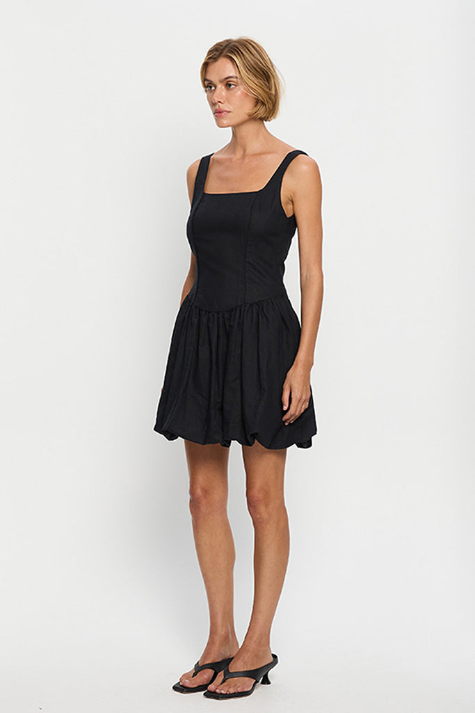 Kivari Akari Mini Dress - Elegant Black Party Dress for Women | Perfect for Cocktail Parties, Date Nights & Special Occasions
