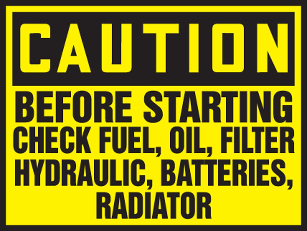 Engine Maintenance Checklist: Fuel, Oil, Filter, Hydraulic, Batteries & Radiator Inspection Guide - Essential for Car, Truck & Heavy Equipment Pre-Start Checks
