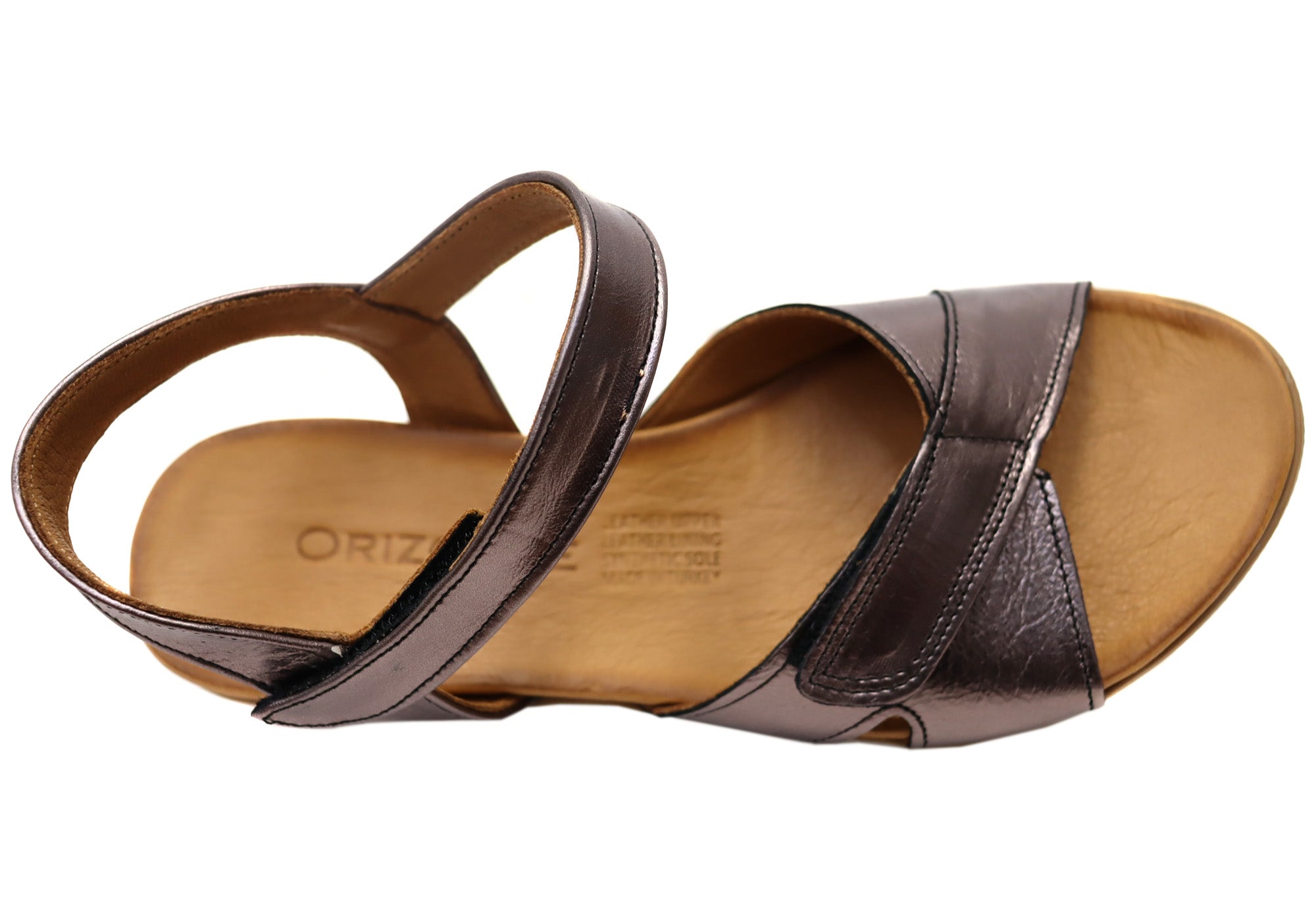Orizonte Luvve Women's Comfortable European Leather Sandals - Stylish Summer Walking Shoes for Beach, Vacation & Casual Outings