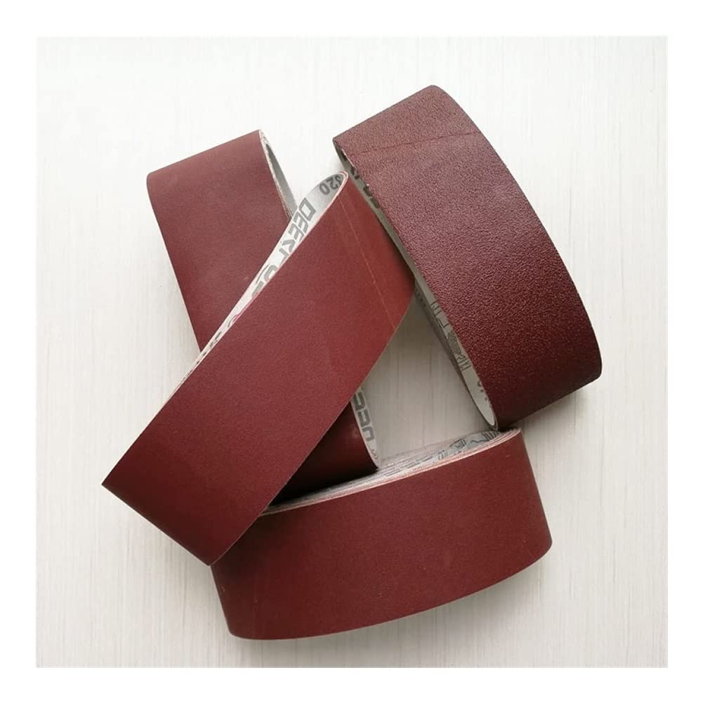 5-Pack 75x533mm (3x21 Inch) Sanding Belts for Belt Sanders - 60 to 320 Grit Abrasive Sandpaper | Ideal for Woodworking, Metal Polishing & DIY Projects (Includes 240 Grit Option)