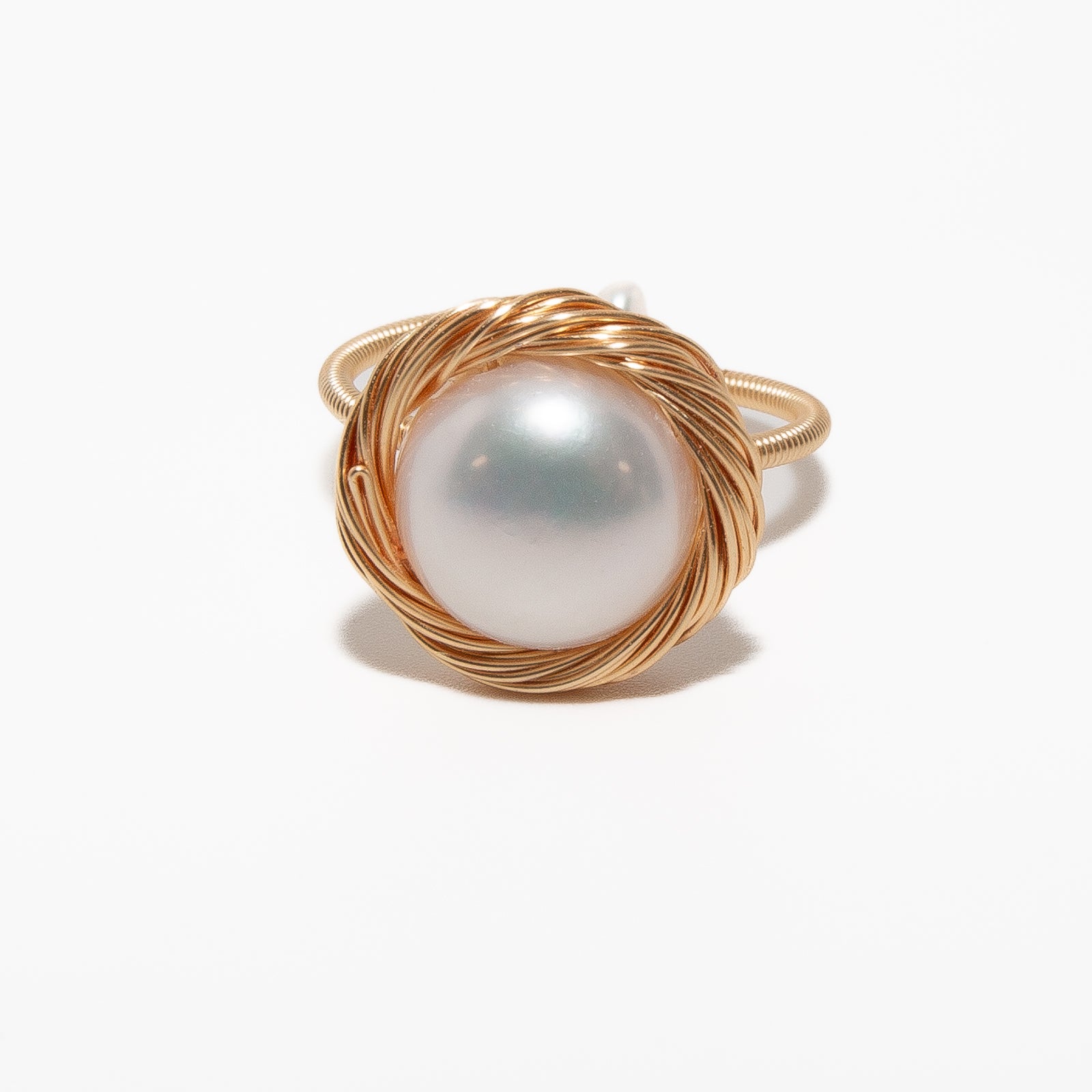 Golden Bloom Pearl Delight Ring - Elegant 18K Gold Plated Pearl Jewelry for Women | Perfect for Weddings, Parties & Special Occasions