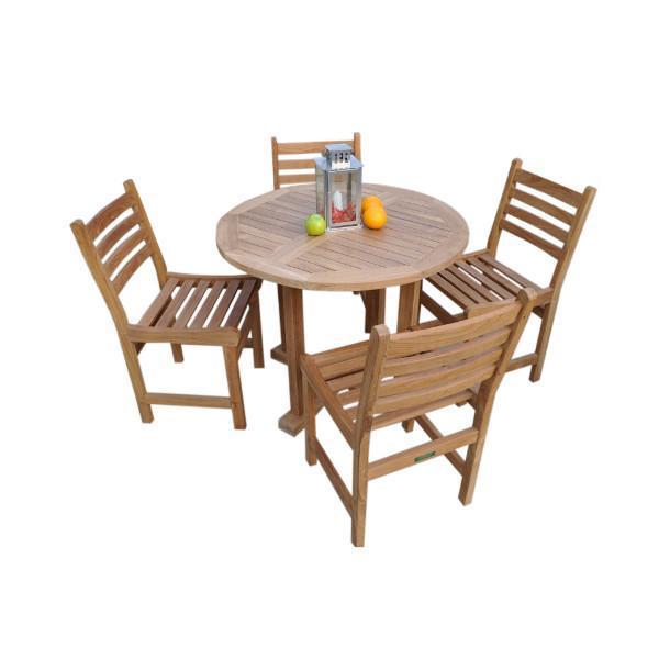 Montage Windham 5-Piece Dining Set - Modern Kitchen Table with 4 Chairs for Small Spaces - Perfect for Apartments, Breakfast Nooks & Cozy Family Meals
