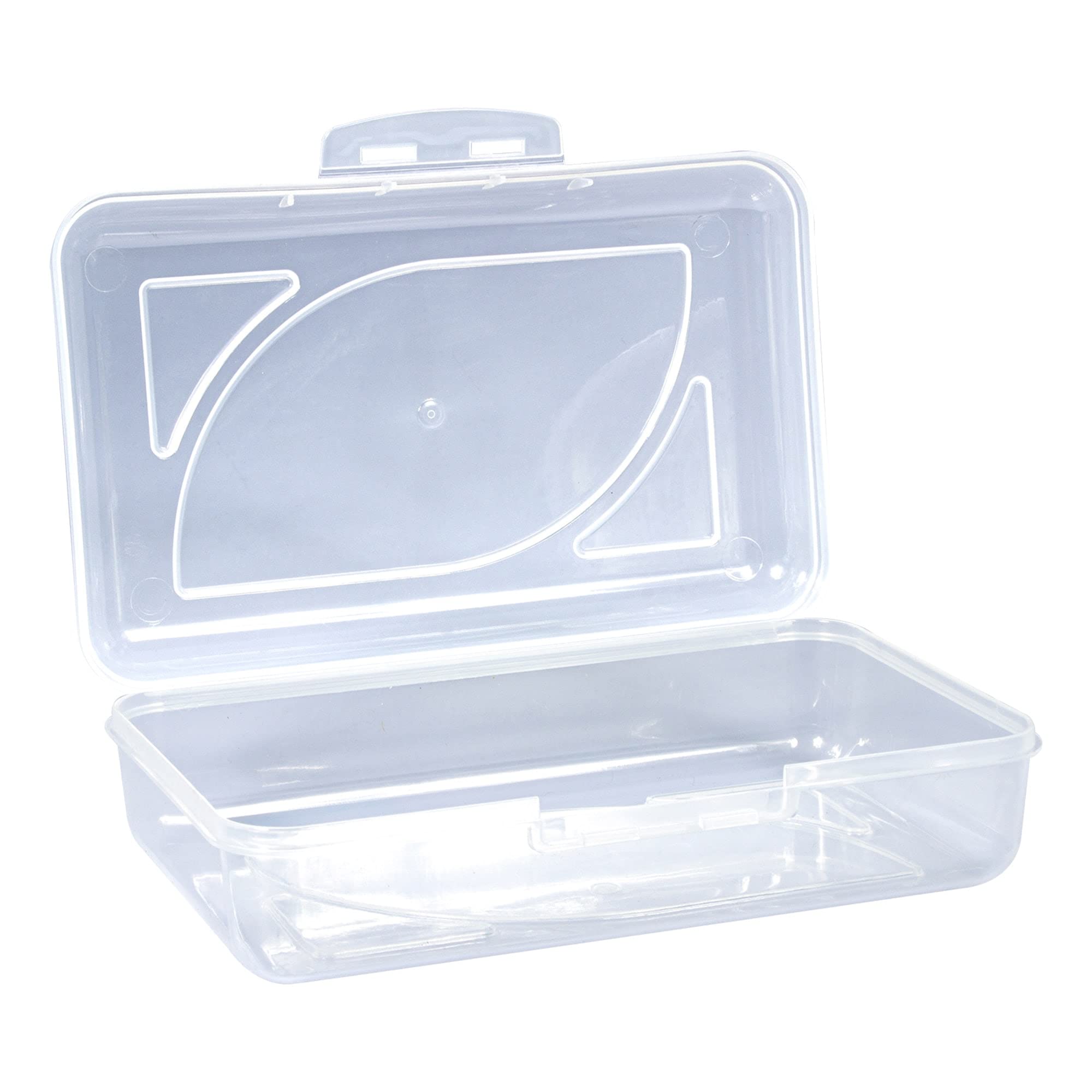 Cra-Z-Art Translucent Clear Pencil Case Box - Durable School Supplies Organizer for Students, Artists & Office Use