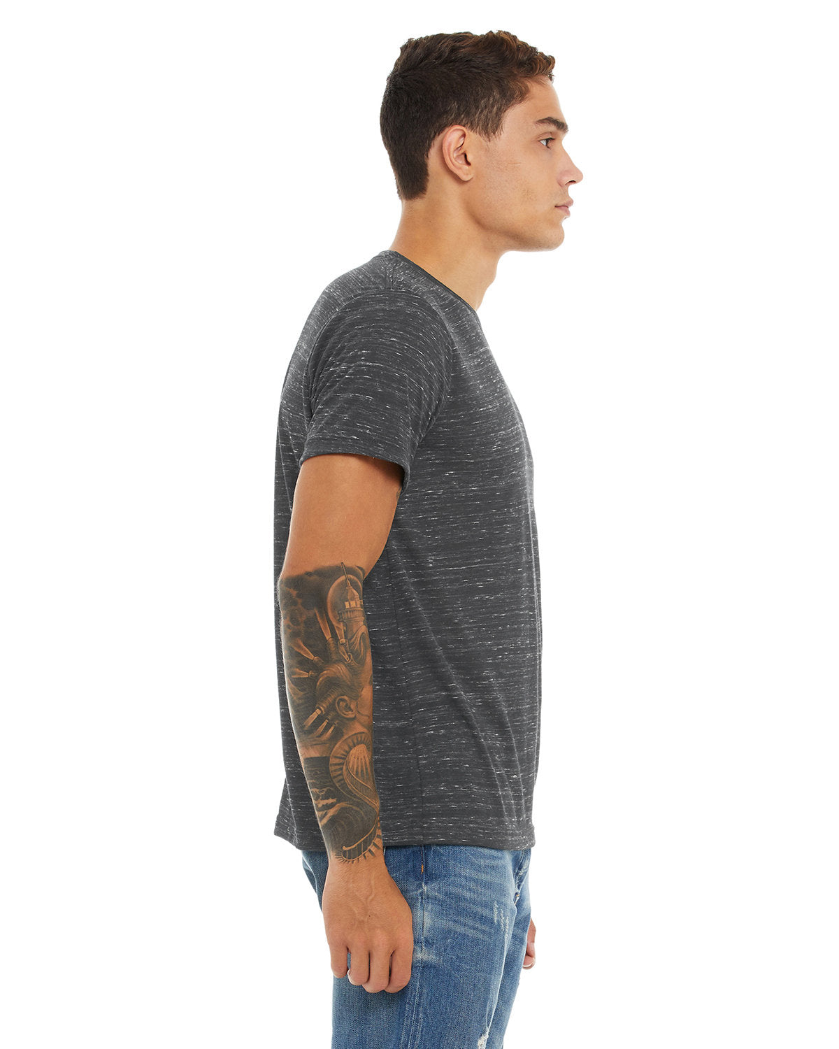Bella + Canvas 3650 Unisex Poly Cotton Short Sleeve T-Shirt - Soft Comfortable Crew Neck Tee for Men & Women - Perfect for Casual Wear, Gym, Workout & Everyday Use